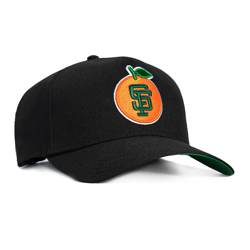 New Era 9Forty A-Frame San Francisco Giants Orange Snapback Hat - Black made by New Era