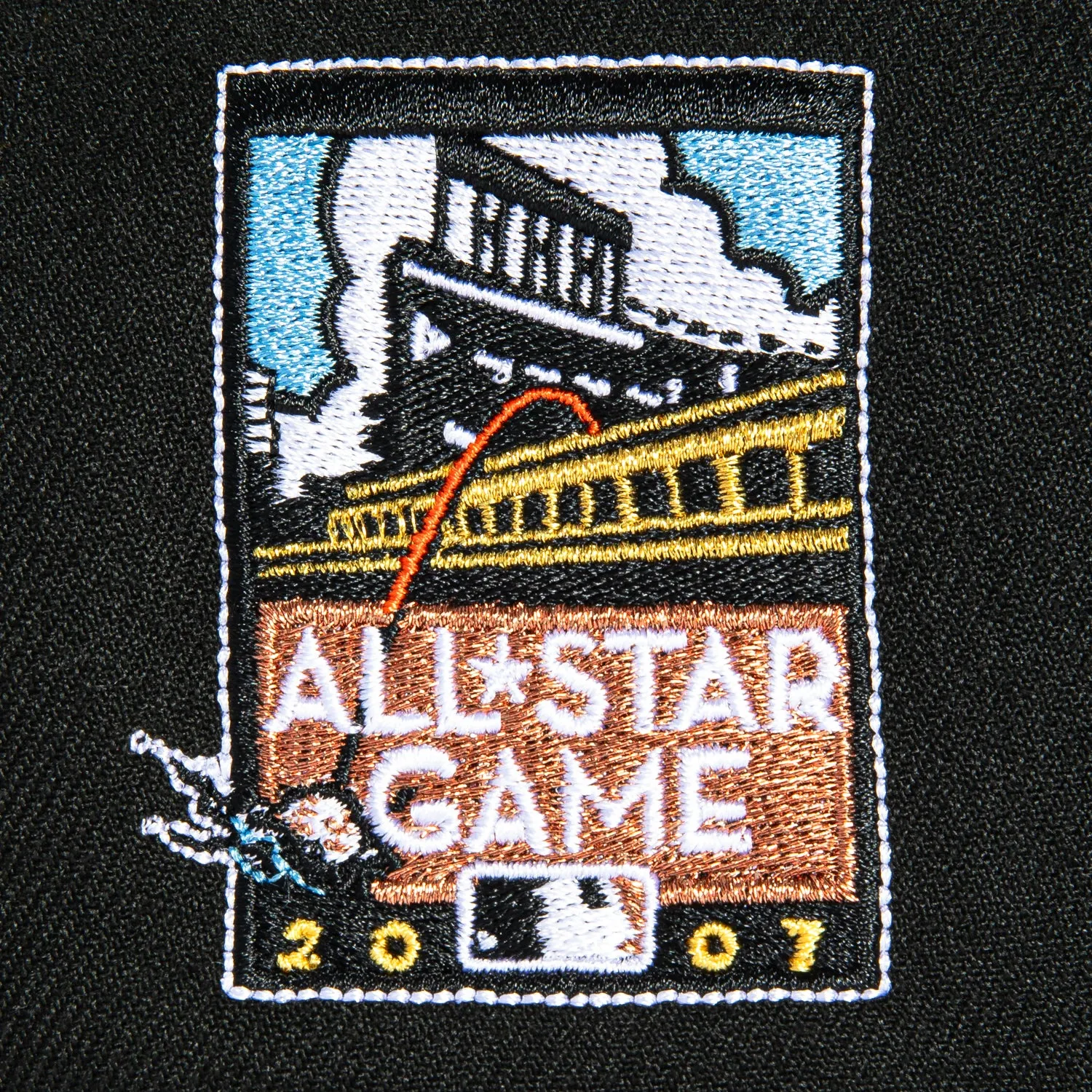 New Era 9Forty A-Frame San Francisco Giants 2007 All Star Game Patch Snapback Hat - Black, Ivory sold by Hat Club product image thumbnail 4