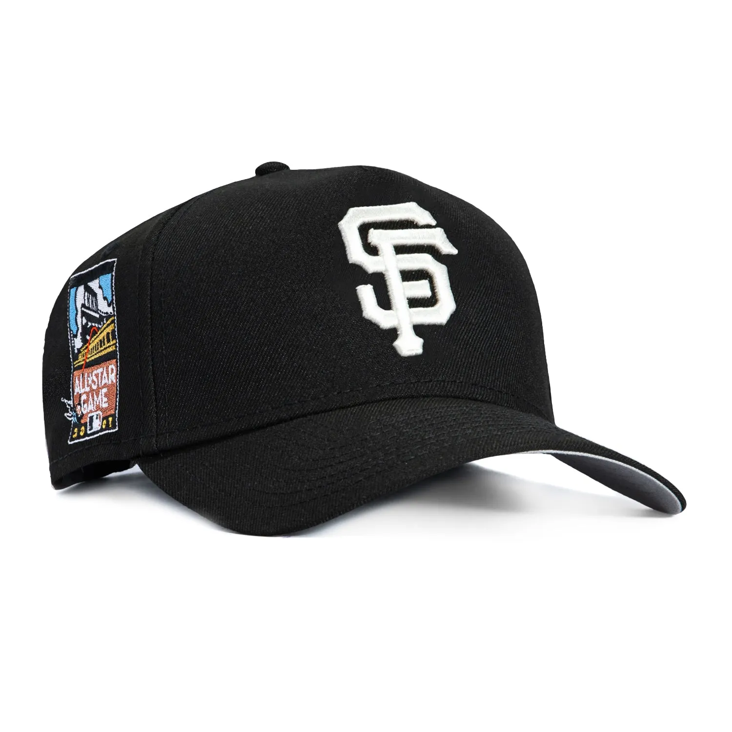 New Era 9Forty A-Frame San Francisco Giants 2007 All Star Game Patch Snapback Hat - Black, Ivory sold by Hat Club
