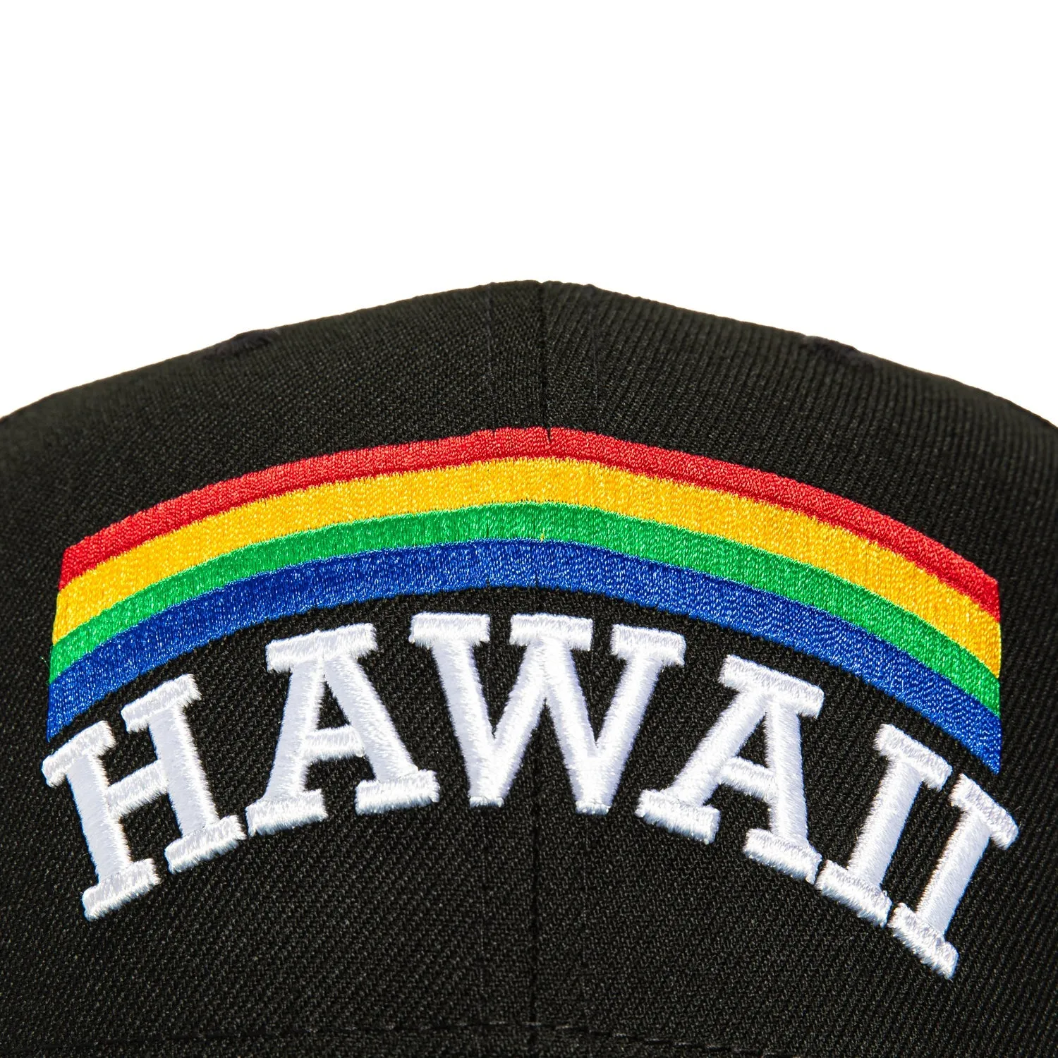 New Era 9Seventy Hawaii Warriors Retro Stretch-Snapback Hat - Black, Green sold by Hat Club product image thumbnail 3