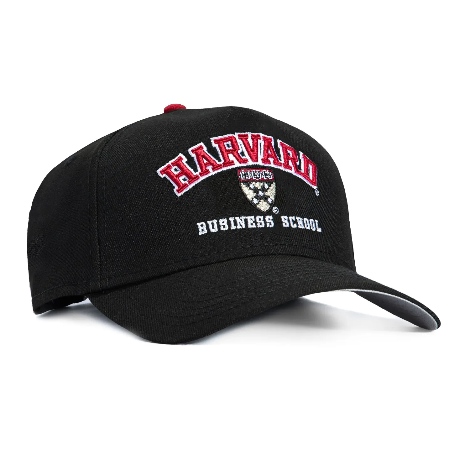 New Era 9Forty A-Frame Harvard Crimson Business School Snapback Hat - Black sold by Hat Club