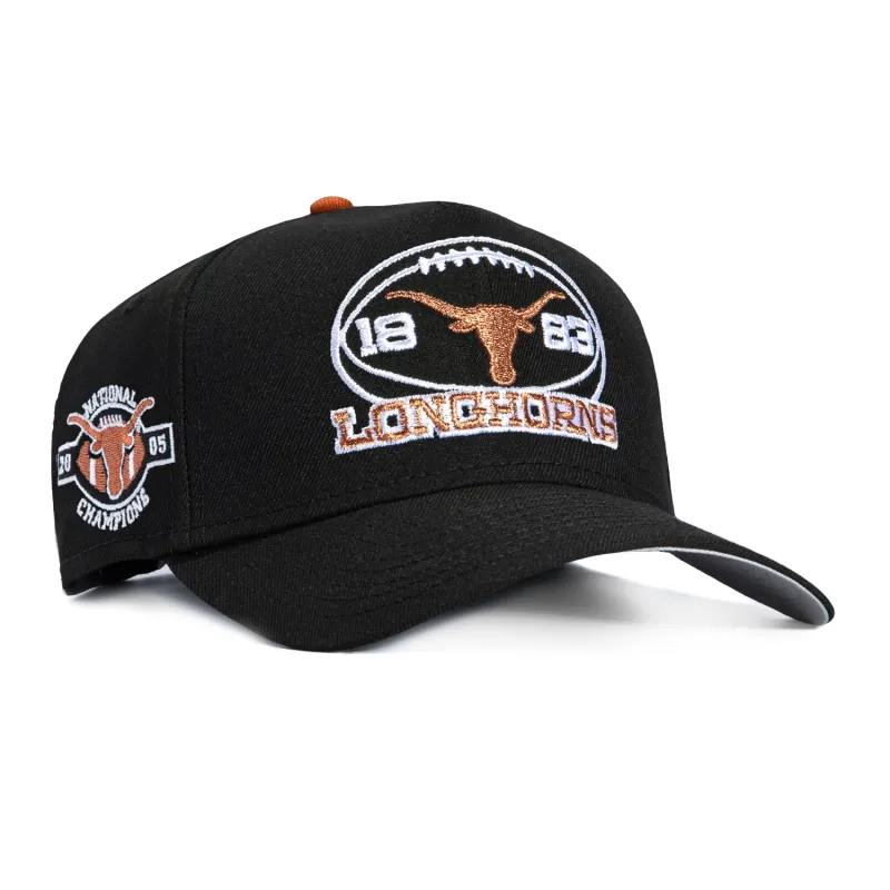 New Era 9Seventy Texas Longhorns 2005 National Champions Patch 1883 Football Stretch-Snapback Hat - Black made by New Era