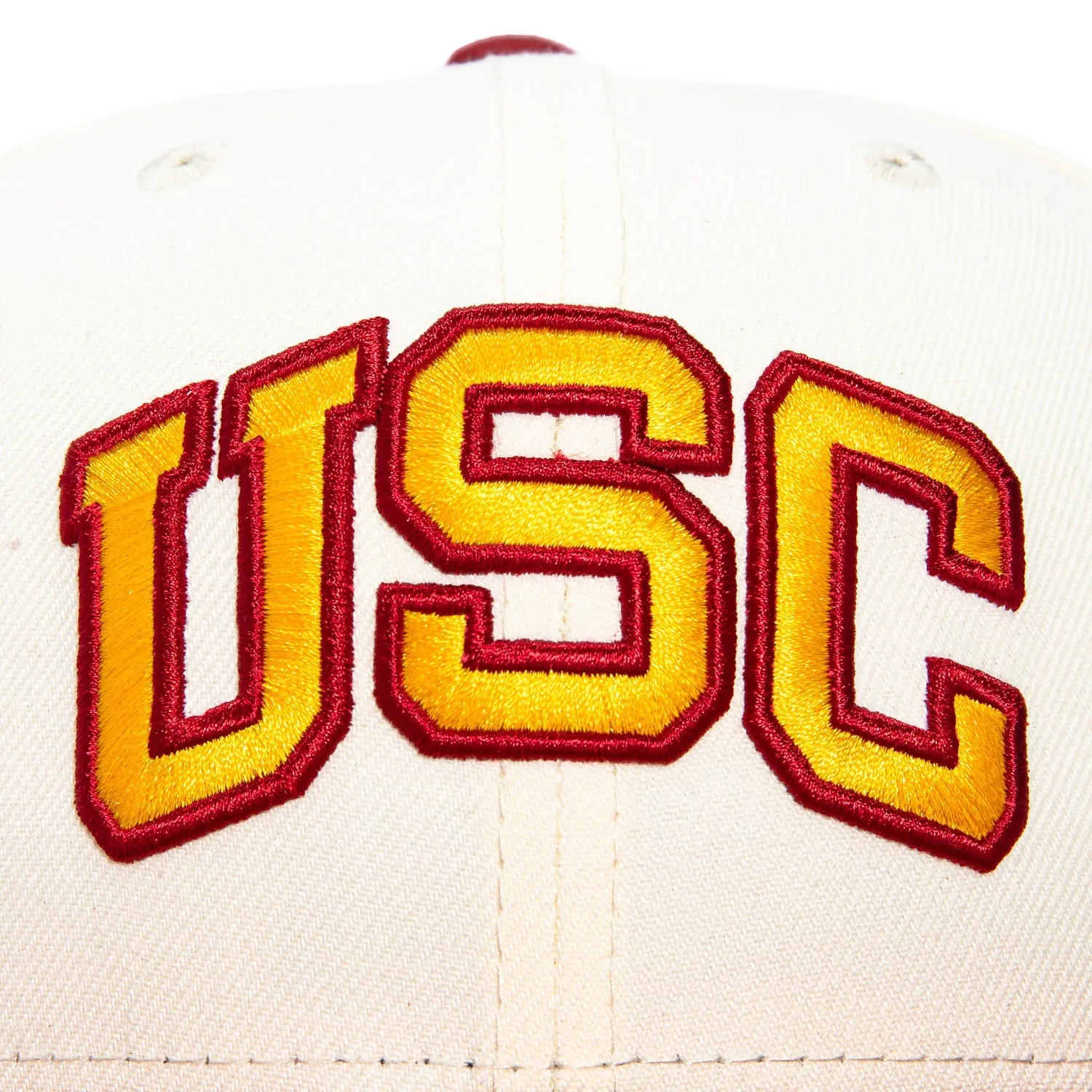 New Era 59Fifty USC Trojans Mascot Logo Patch Hat - White, Cardinal sold by Hat Club product image thumbnail 4