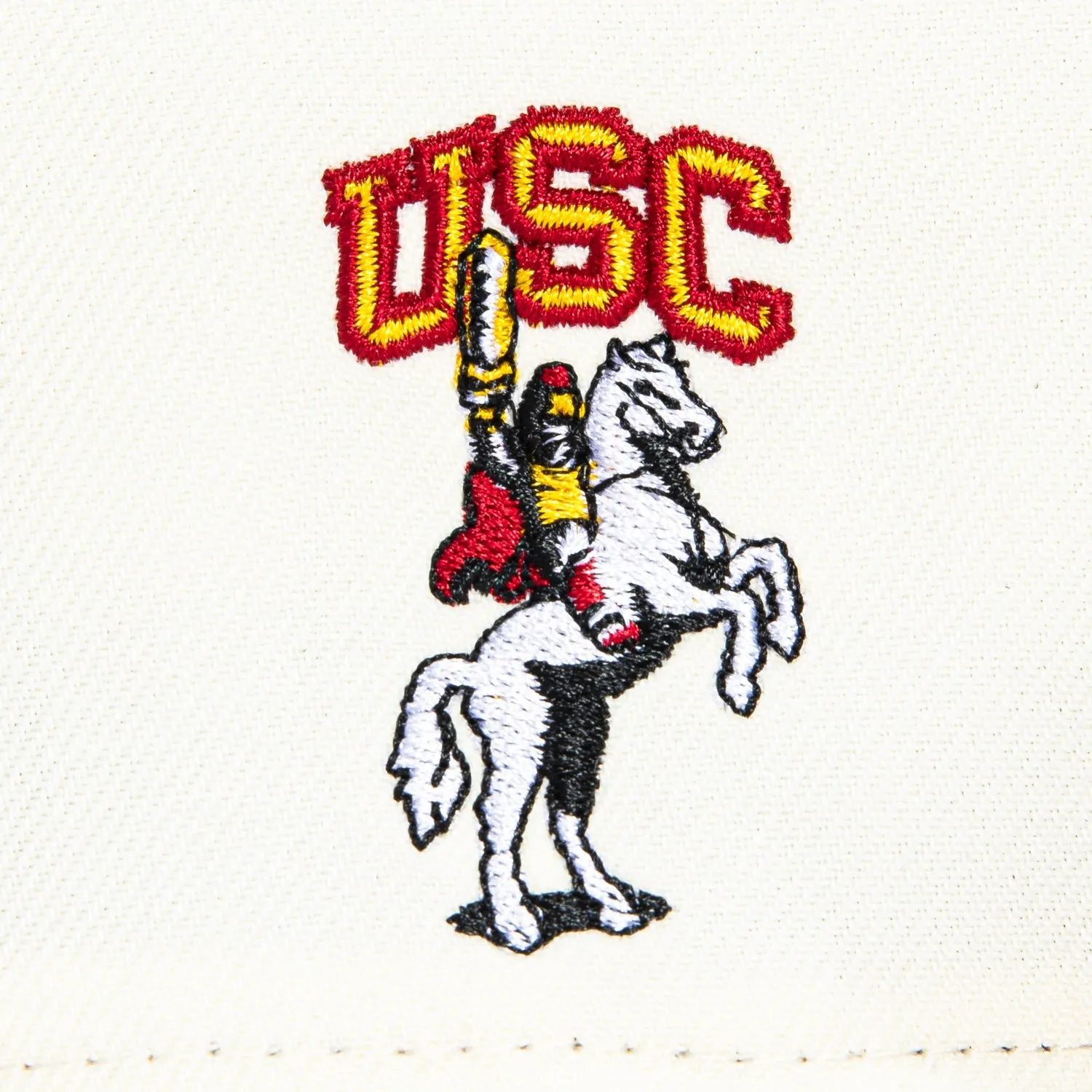 New Era 59Fifty USC Trojans Mascot Logo Patch Hat - White, Cardinal sold by Hat Club product image thumbnail 5