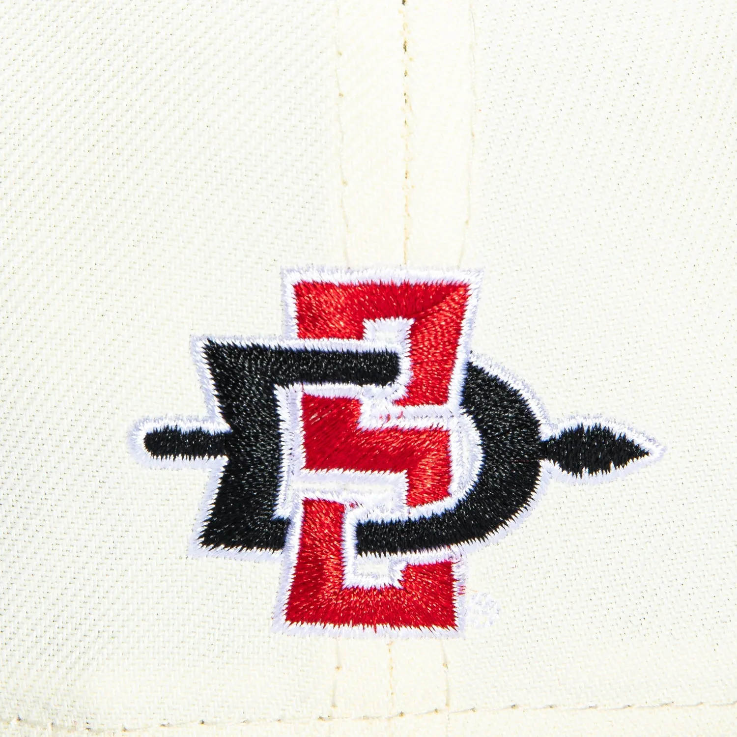 New Era 59Fifty San Diego State Aztecs Word Hat - White, Black sold by Hat Club product image thumbnail 5