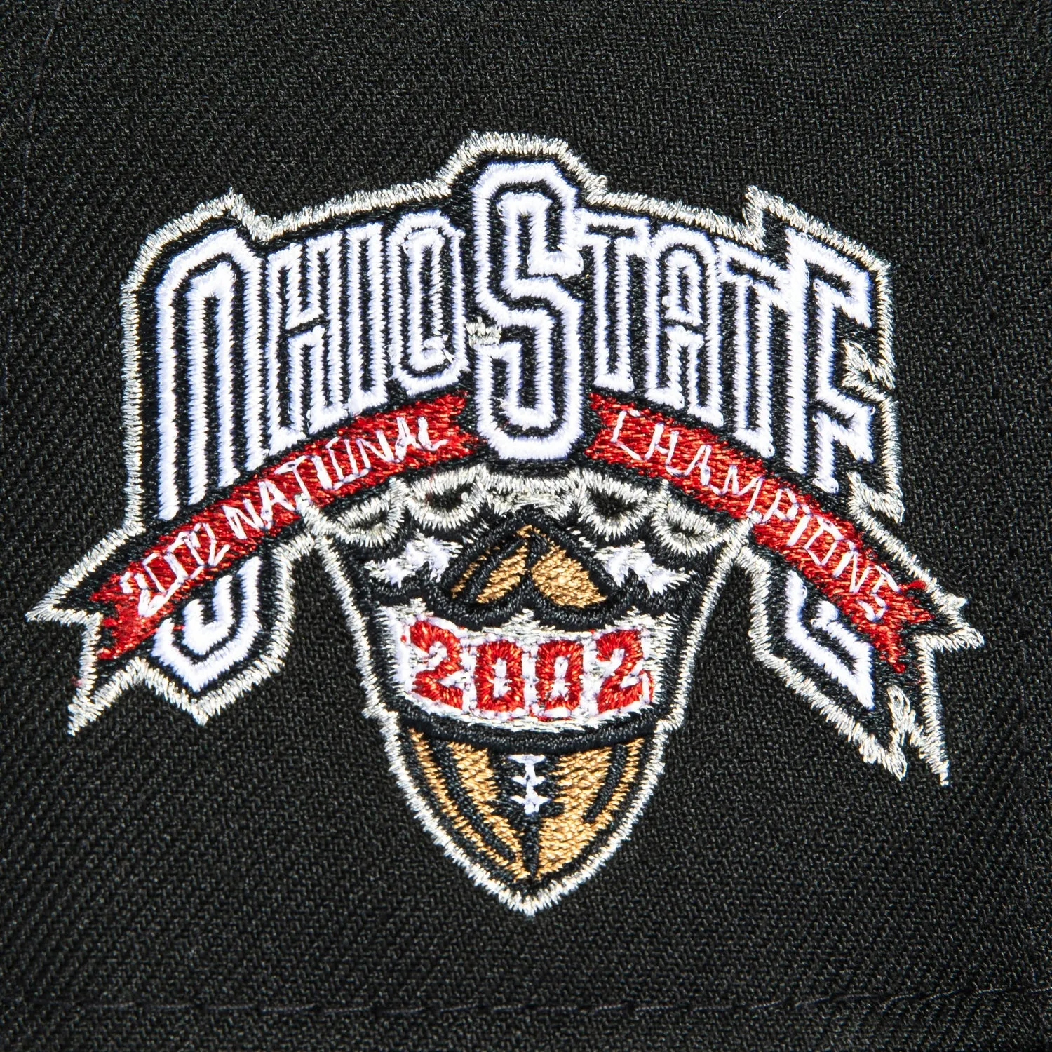 New Era 59Fifty Ohio State Buckeyes 2002 National Champions Patch Hat - Black sold by Hat Club product image thumbnail 5