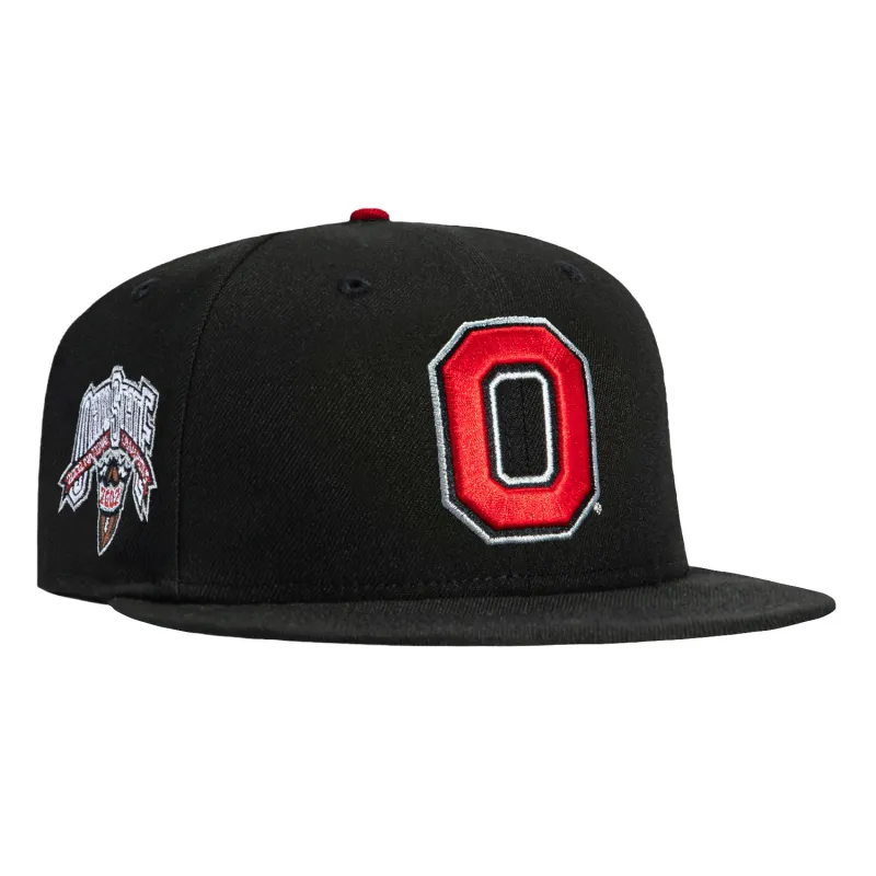 New Era 59Fifty Ohio State Buckeyes 2002 National Champions Patch Hat - Black sold by Hat Club