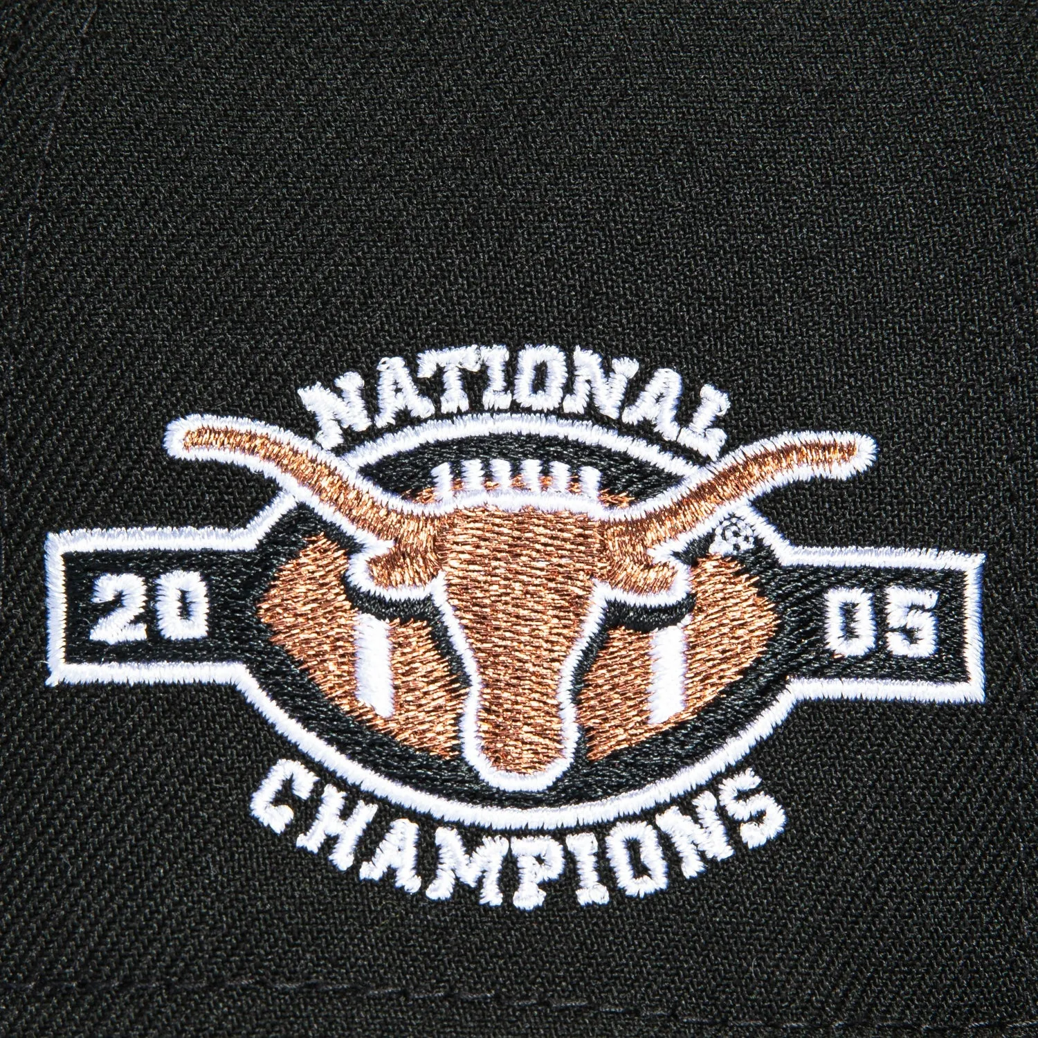New Era 59Fifty Texas Longhorns 2005 National Champions Patch 1883 Football Hat - Black sold by Hat Club product image thumbnail 5