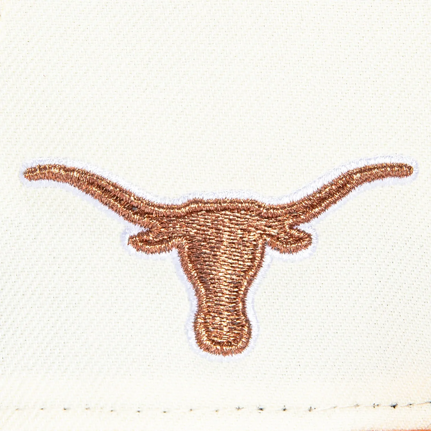 New Era 59Fifty Texas Longhorns Logo Patch Script Hat - White, Burnt Orange sold by Hat Club product image thumbnail 5