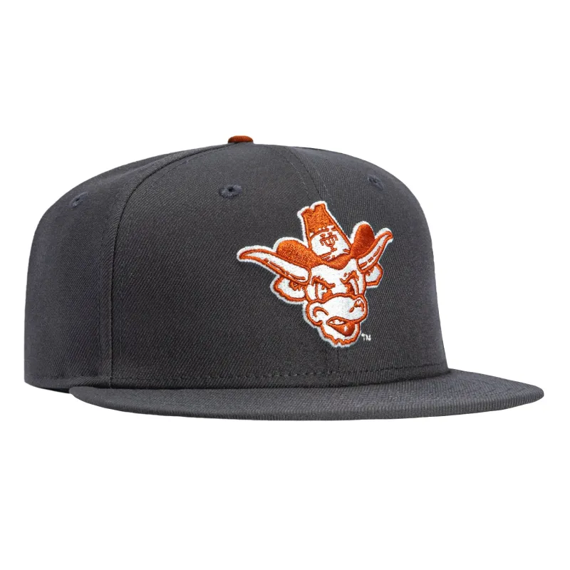 New Era 59Fifty Texas Longhorns Bevo Hat - Graphite sold by Hat Club