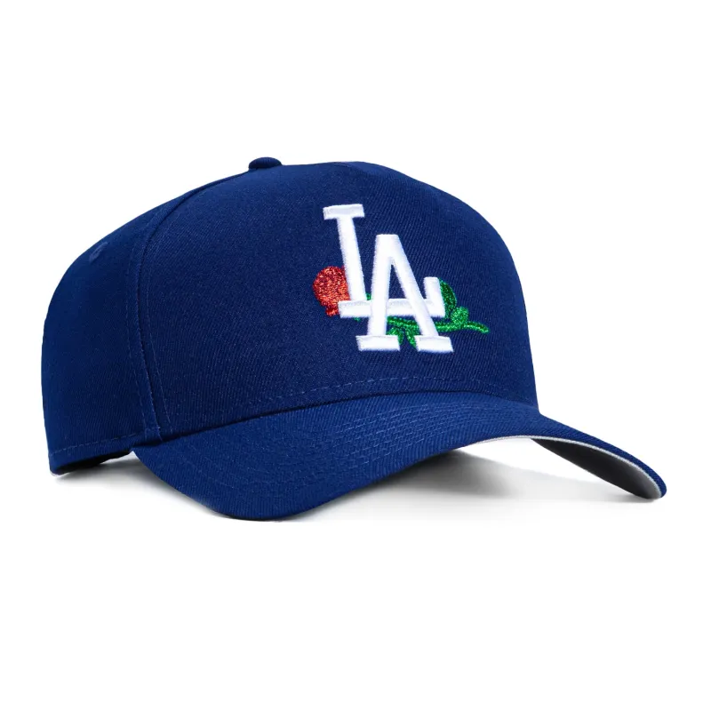 New Era 9Forty A-Frame Los Angeles Dodgers Rose Snapback Hat - Royal sold by Hat Club