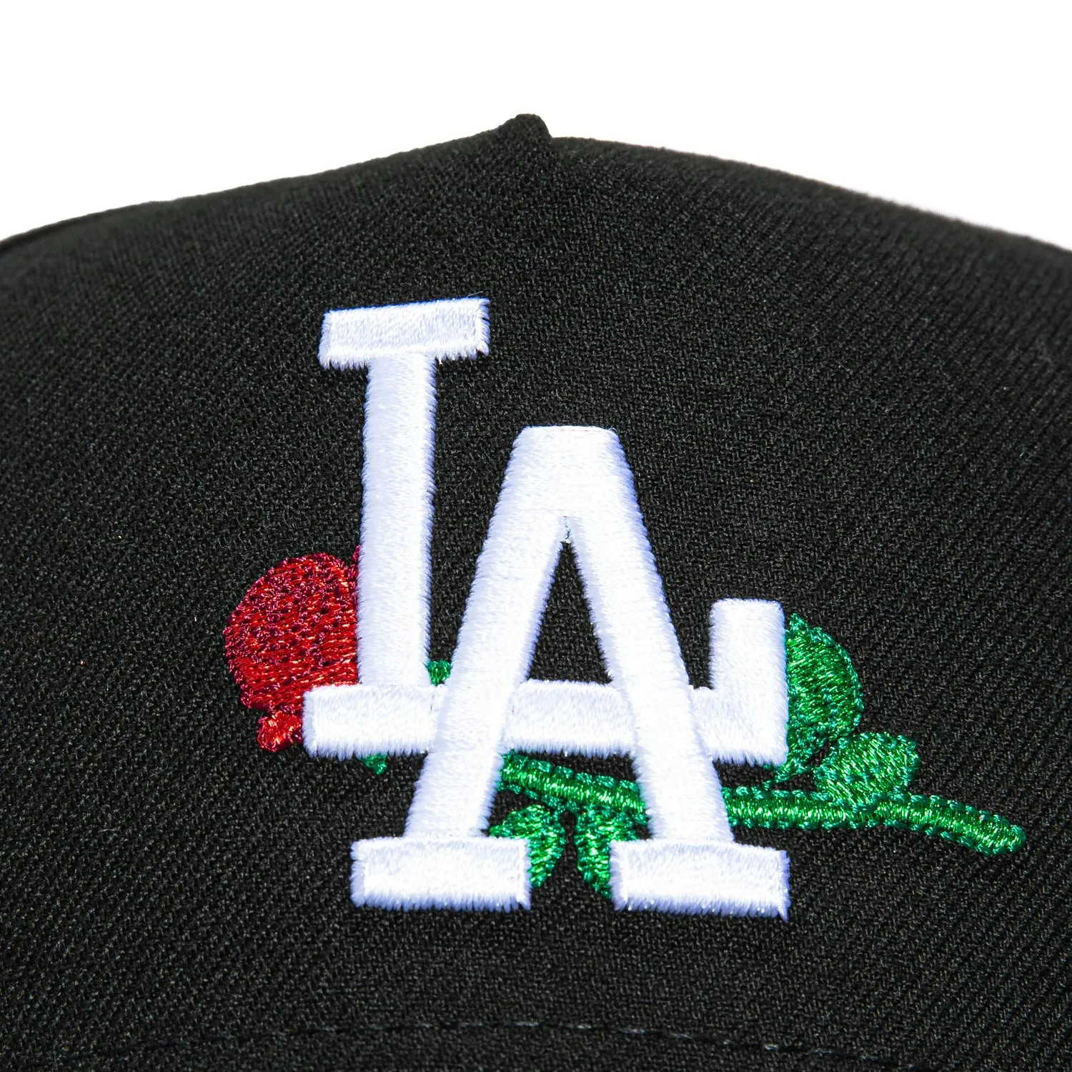 New Era 9Forty A-Frame Los Angeles Dodgers Rose Snapback Hat - Black sold by Hat Club product image thumbnail 3