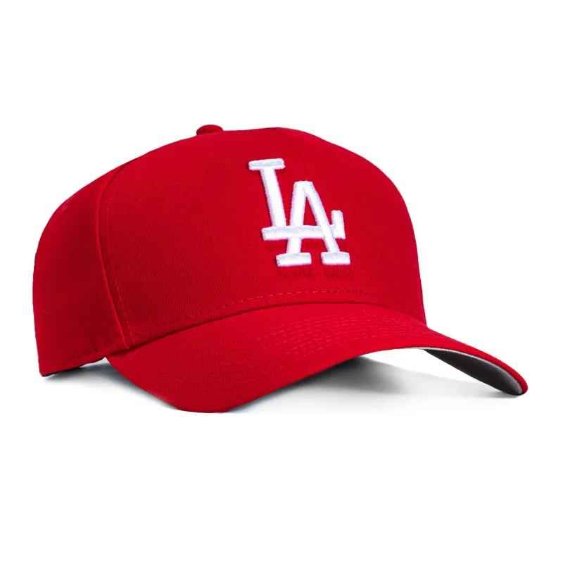 New Era 9Forty A-Frame Los Angeles Dodgers Snapback Hat - Red, White made by New Era