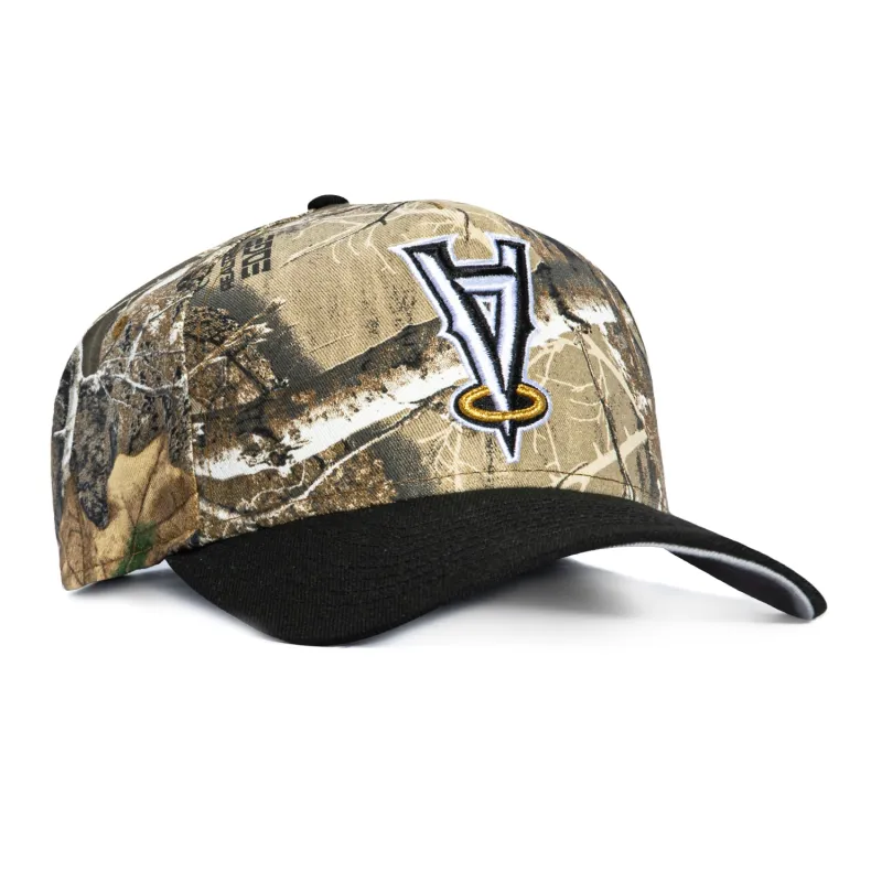 New Era 9Forty A-Frame Los Angeles Angels Snapback Hat - Realtree, Black made by New Era