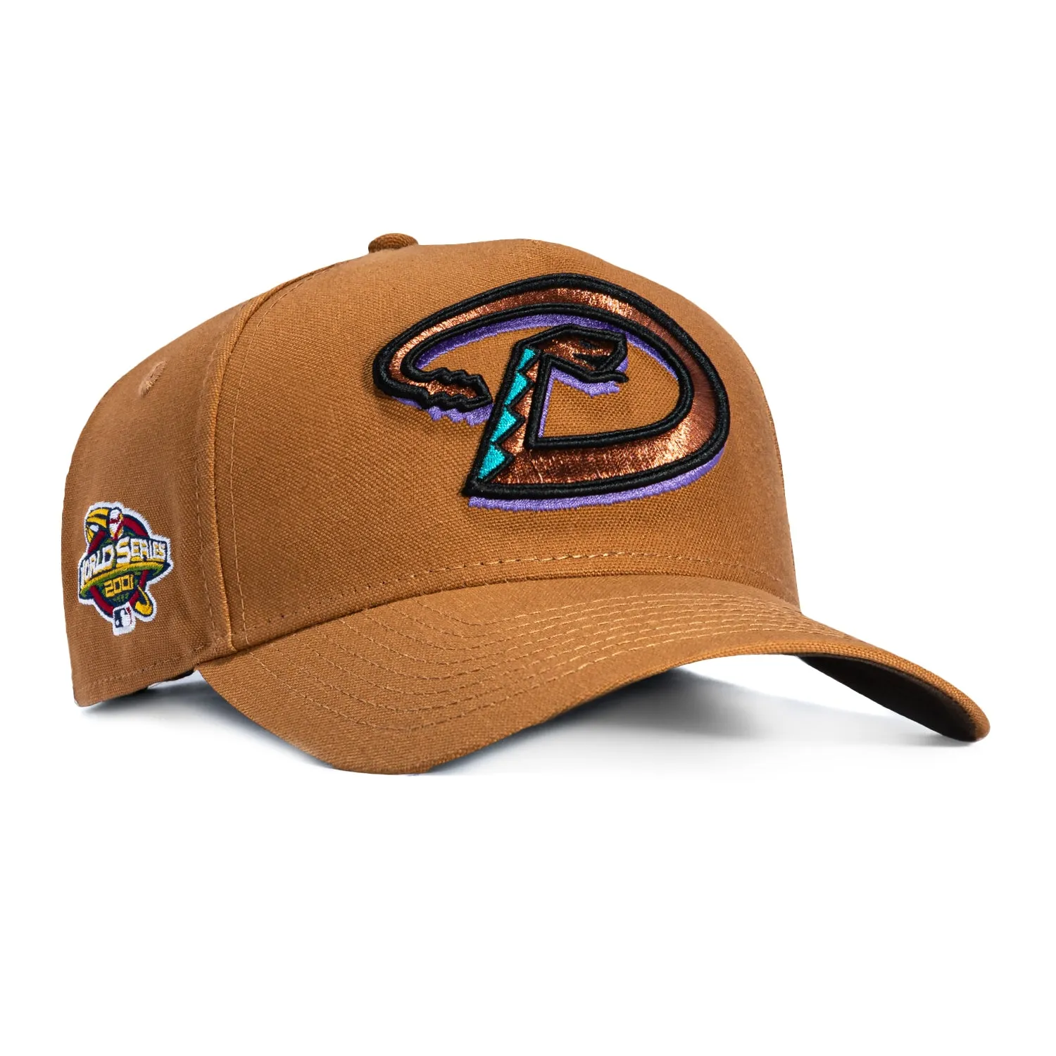 New Era 9Forty Arizona Diamondbacks 2001 World Series Patch Snapback Hat - Khaki sold by Hat Club