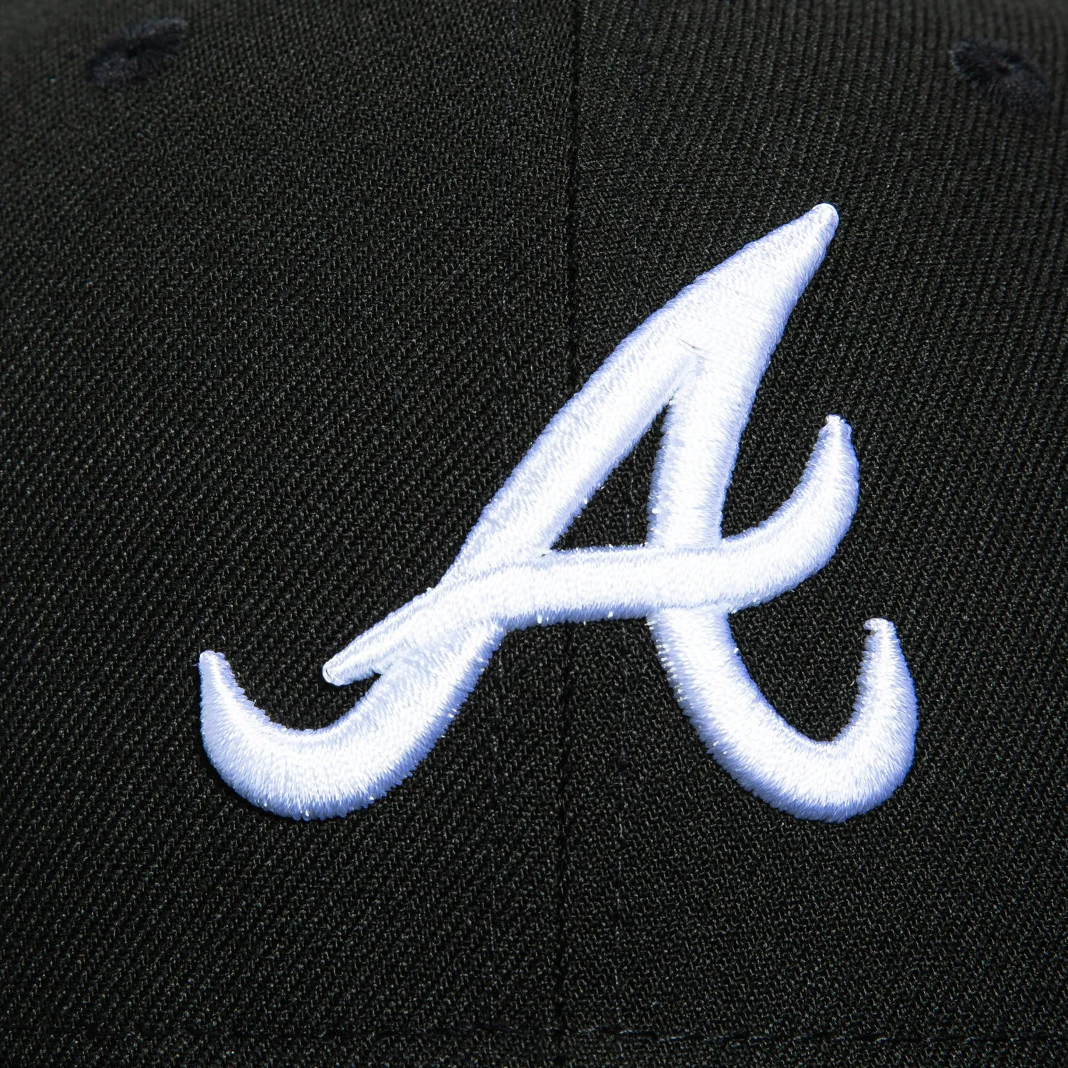 New Era 59Fifty Atlanta Braves Hat - Black, White sold by Hat Club product image thumbnail 4