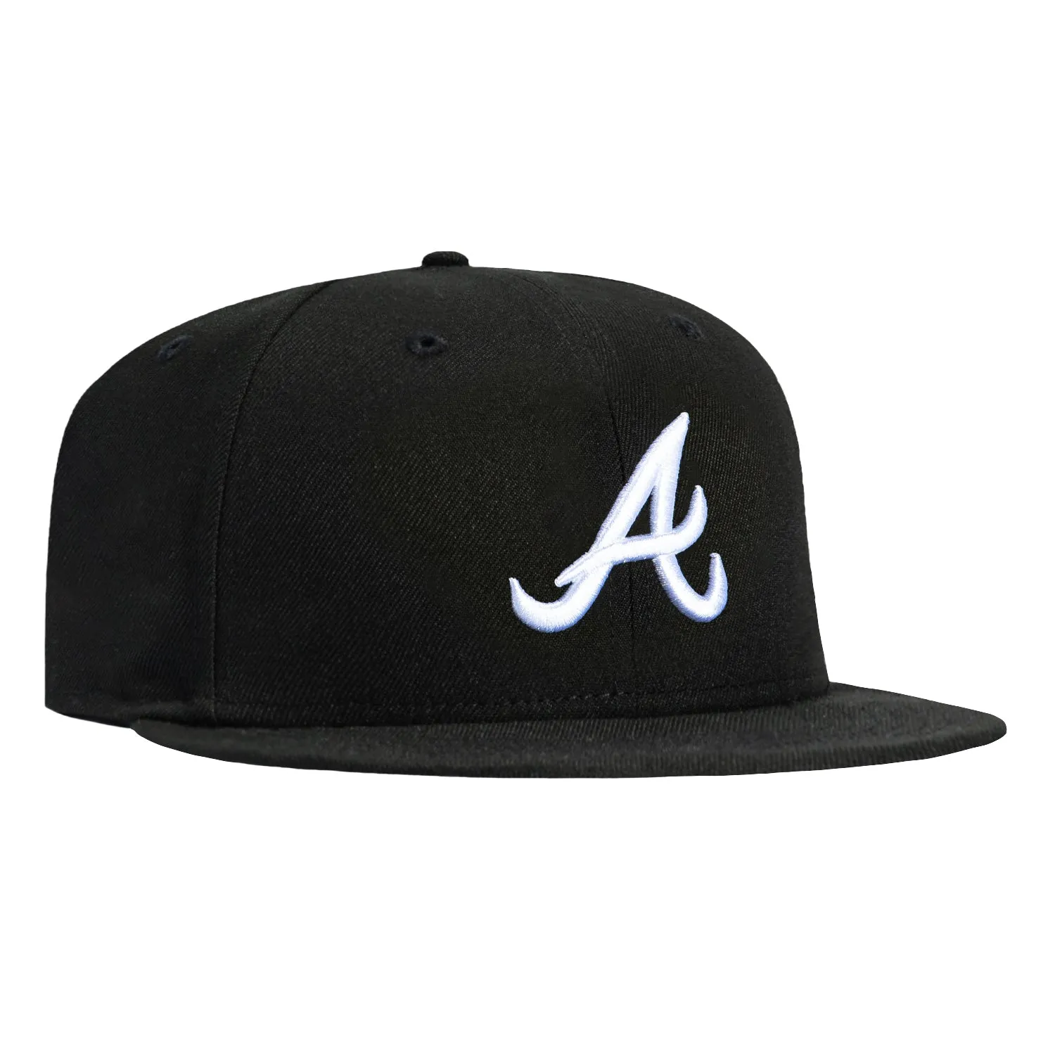New Era 59Fifty Atlanta Braves Hat - Black, White sold by Hat Club