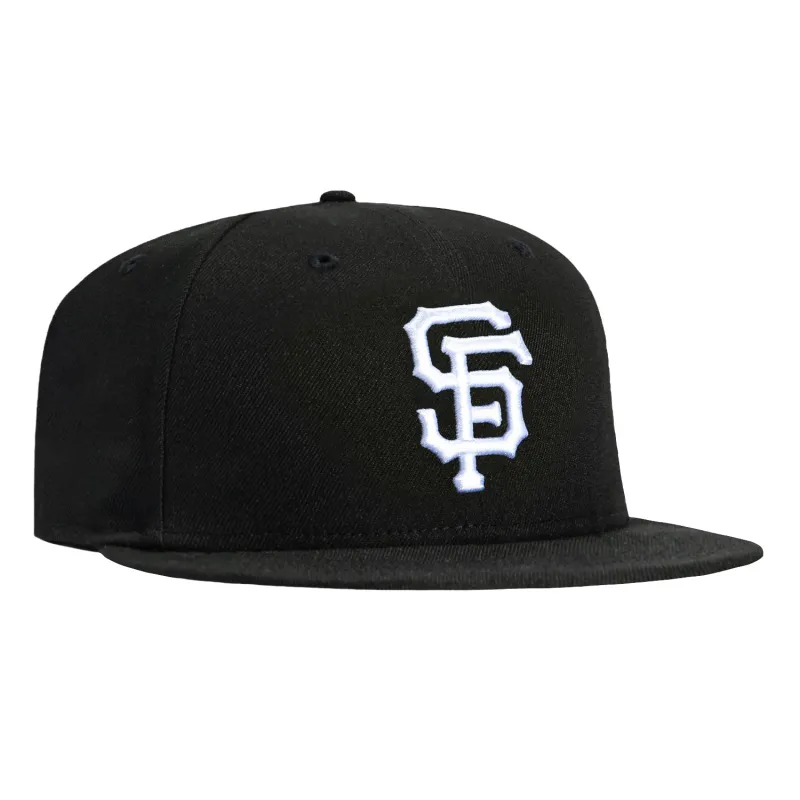 New Era 59Fifty San Francisco Giants Hat - Black, White sold by Hat Club