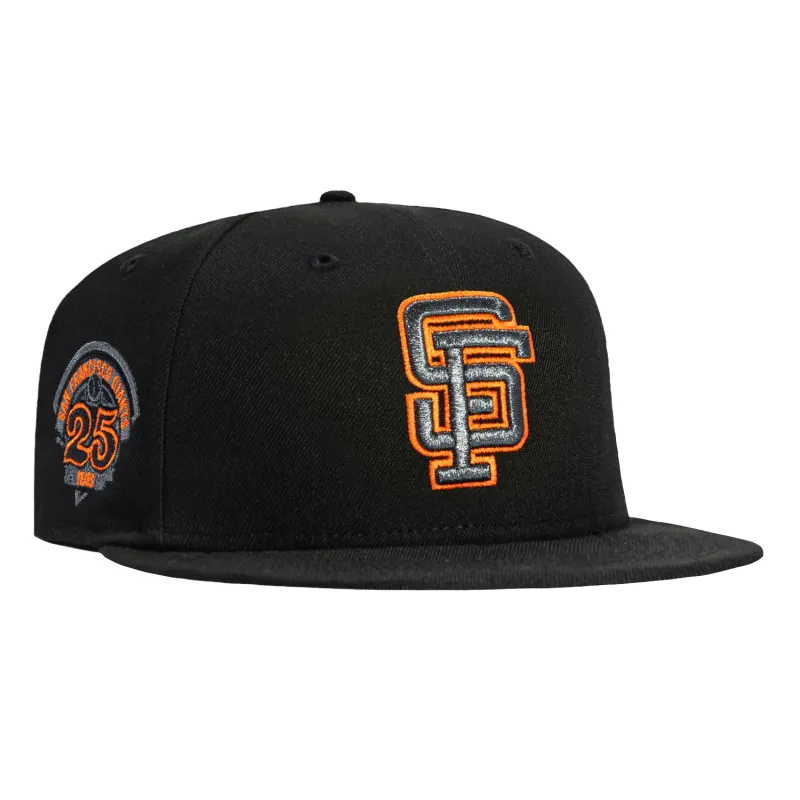 New Era 59Fifty San Francisco Giants 25th Anniversary Patch Hat - Black sold by Hat Club