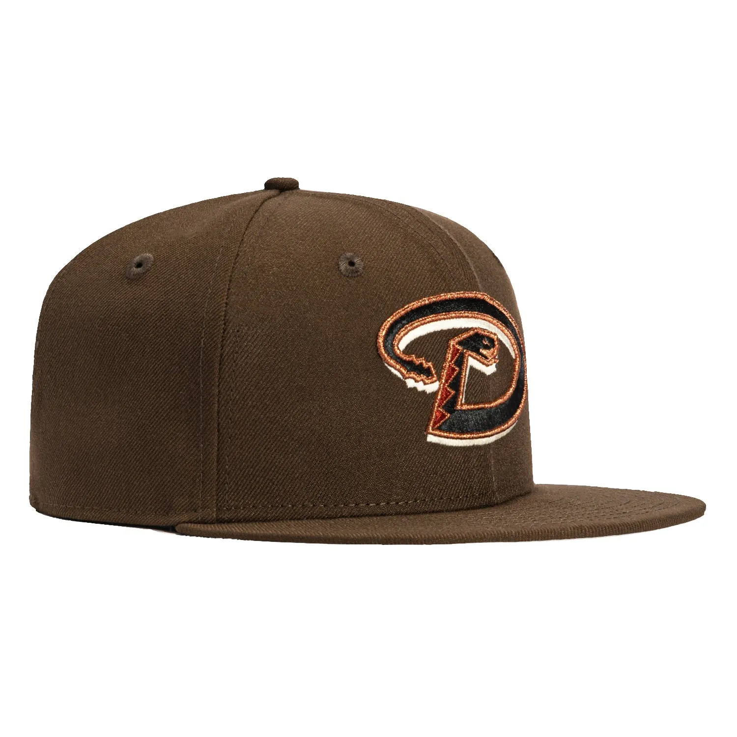 New Era 59Fifty Arizona Diamondbacks D Hat - Brown, Black, Metallic Copper sold by Hat Club