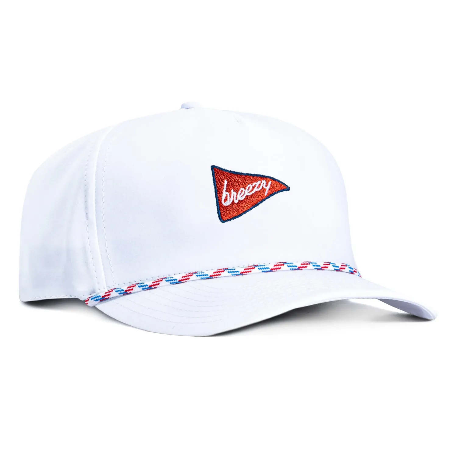 Breezy Golf Flag Rope Snapback Hat - White sold by Hat Club