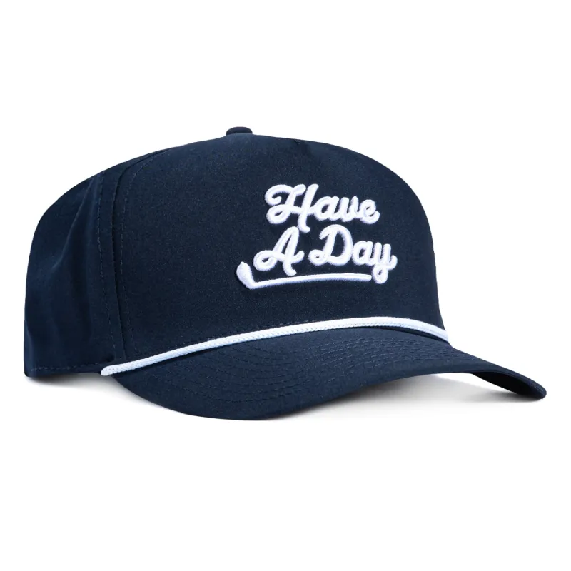 Breezy Golf Have A Day Rope Snapback Hat - Navy made by Hat Club