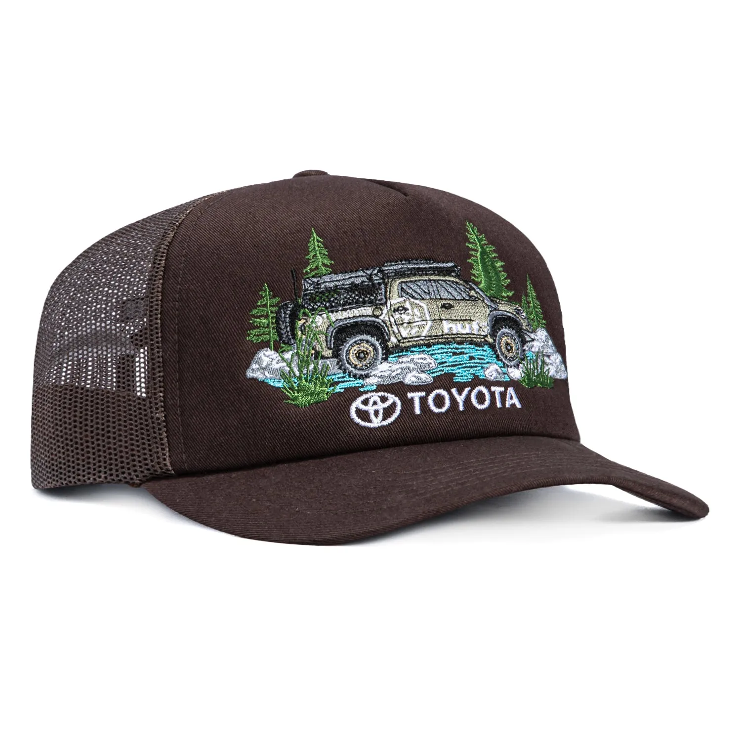 HUF Toyota Tacoma Foam Front Trucker Snapback Hat - Brown sold by Hat Club