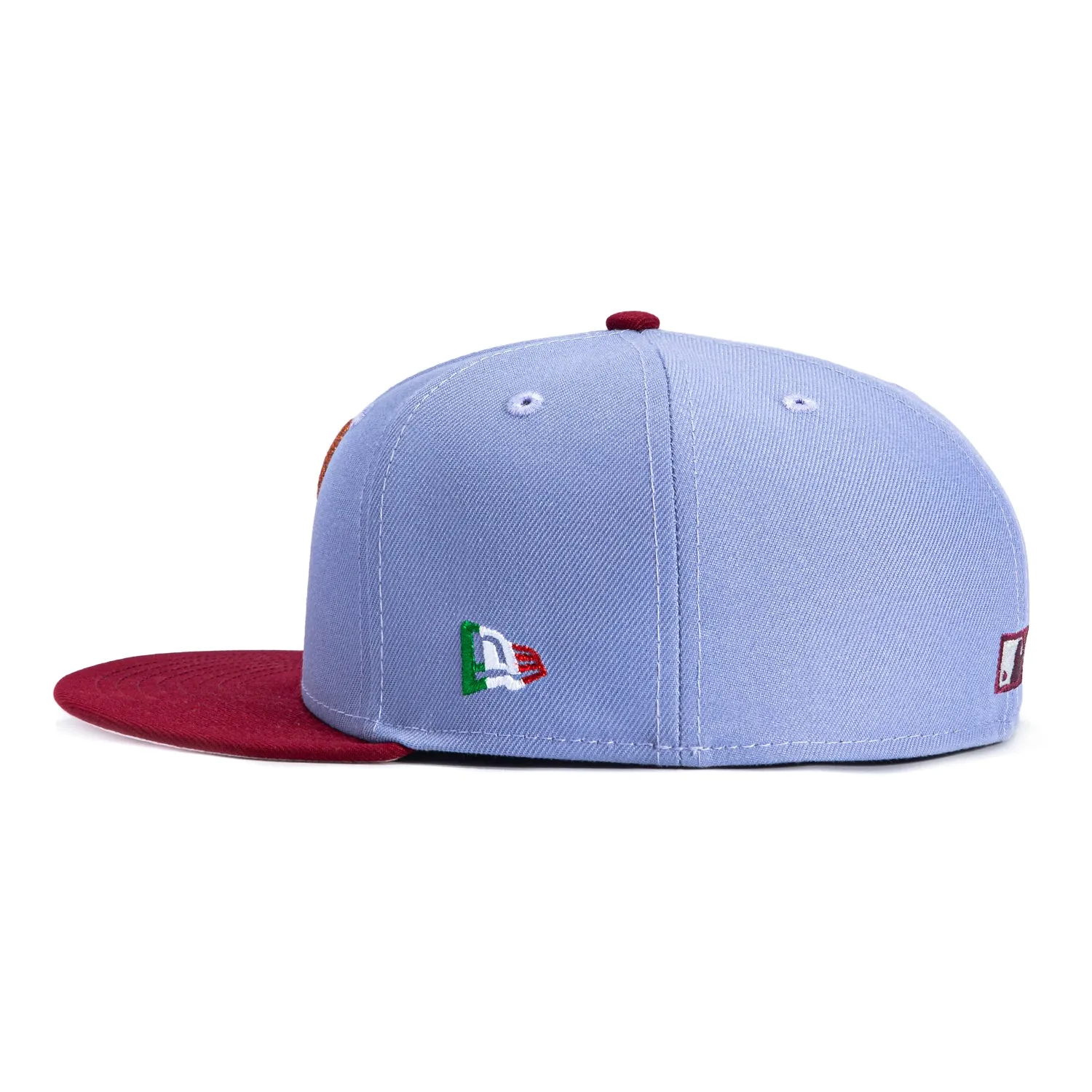 New Era 59Fifty Música Pack Philadelphia Phillies 1952 All Star Game Patch Hat - Lavender, Cardinal, Metallic Copper sold by Hat Club product image thumbnail 3