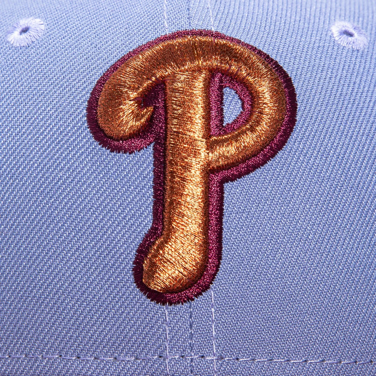 New Era 59Fifty Música Pack Philadelphia Phillies 1952 All Star Game Patch Hat - Lavender, Cardinal, Metallic Copper sold by Hat Club product image thumbnail 4