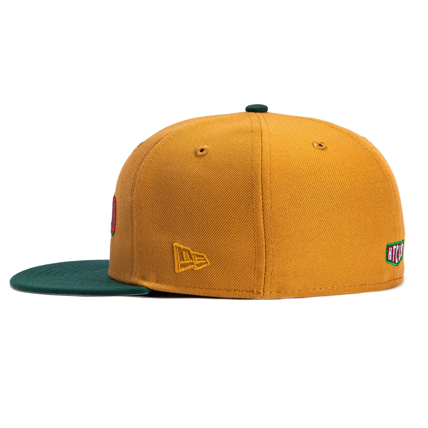 New Era 59Fifty Mexico Mexican Flag Patch Ransom Hat - Khaki, Green sold by Hat Club product image thumbnail 3