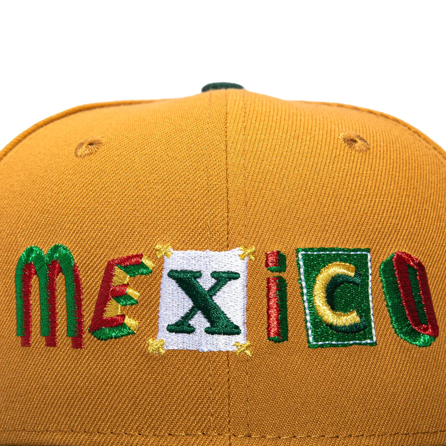 New Era 59Fifty Mexico Mexican Flag Patch Ransom Hat - Khaki, Green sold by Hat Club product image thumbnail 4