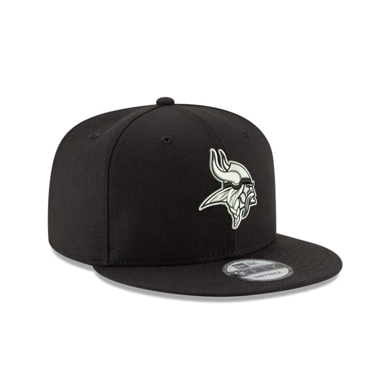 New Era 9Fifty Minnesota Vikings Snapback Hat - Black, White made by New Era