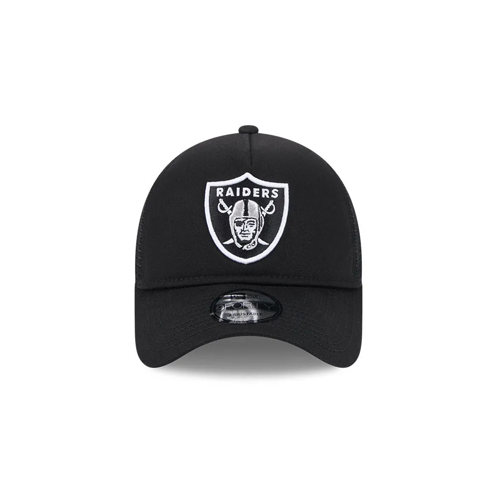 New Era 9Forty A-Frame Las Vegas Raiders OTC Trucker Snapback Hat - Black sold by Hat Club product image thumbnail 2