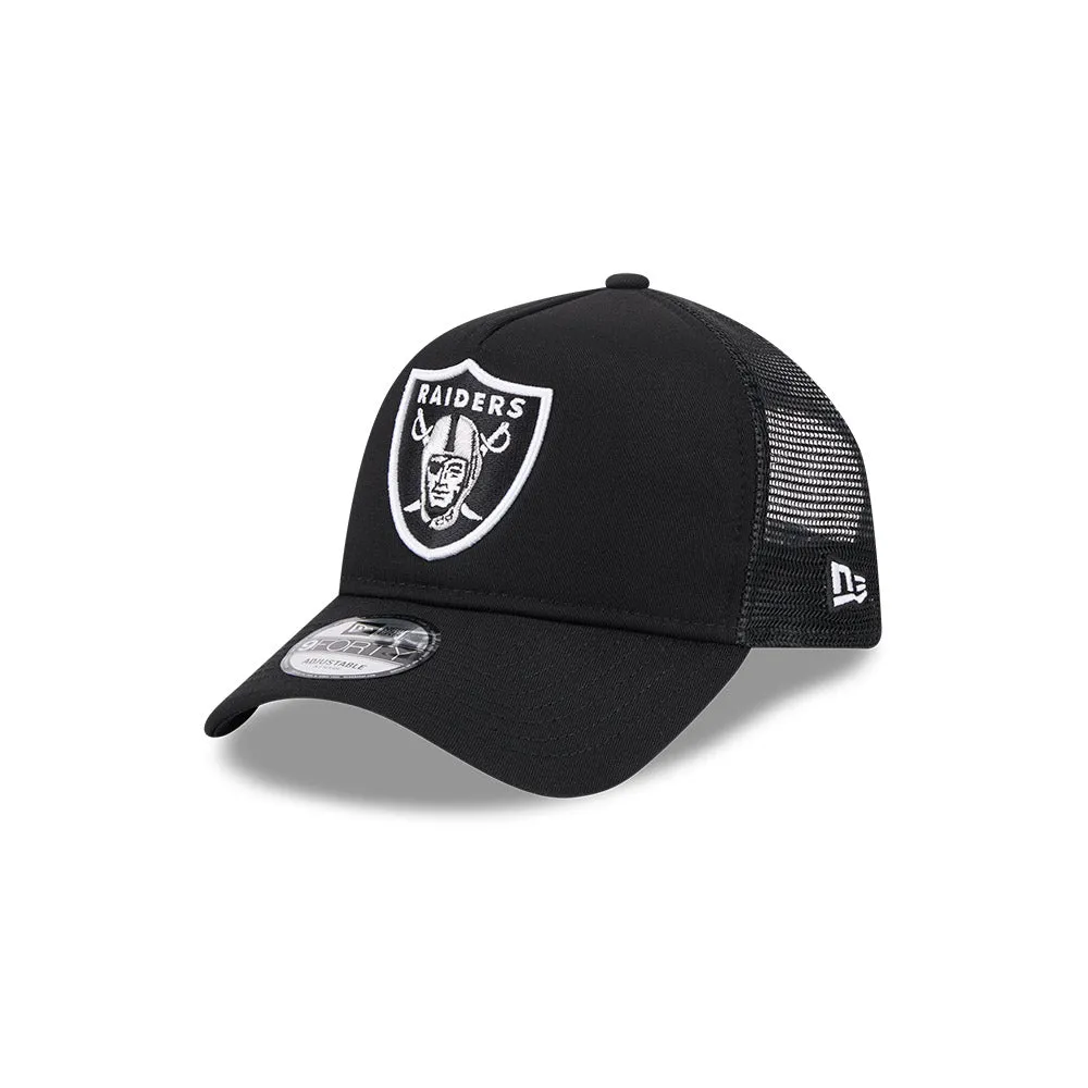 New Era 9Forty A-Frame Las Vegas Raiders OTC Trucker Snapback Hat - Black sold by Hat Club product image thumbnail 3