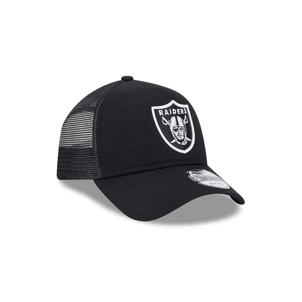 New Era 9Forty A-Frame Las Vegas Raiders OTC Trucker Snapback Hat - Black sold by Hat Club