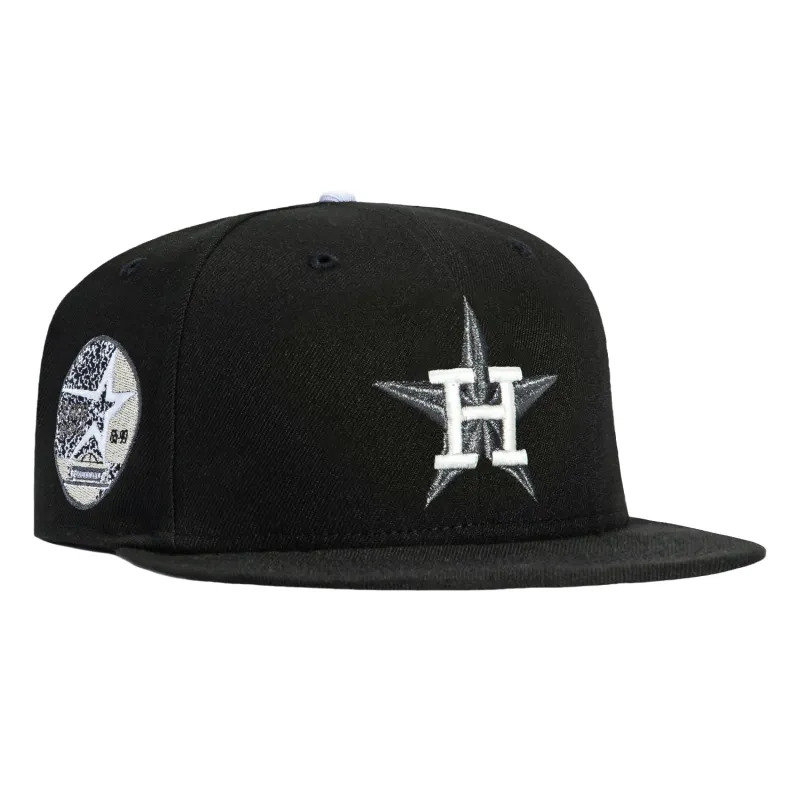 New Era 59Fifty TV Static Houston Astros 35th Anniversary Patch Glow in the Dark Hat - Black sold by Hat Club