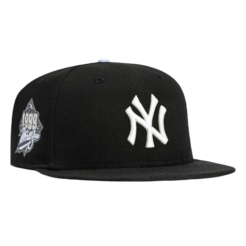New Era 59Fifty TV Static New York Yankees 1999 World Series Patch Glow in the Dark Hat - Black sold by Hat Club