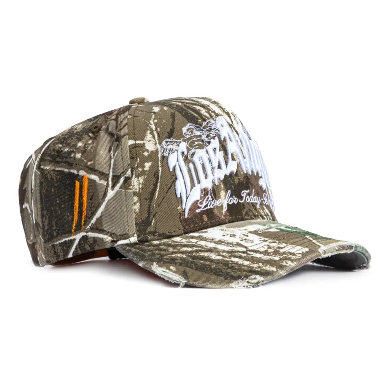 Sworn To Us Hometown Snapback Hat - Camo made by Hat Club