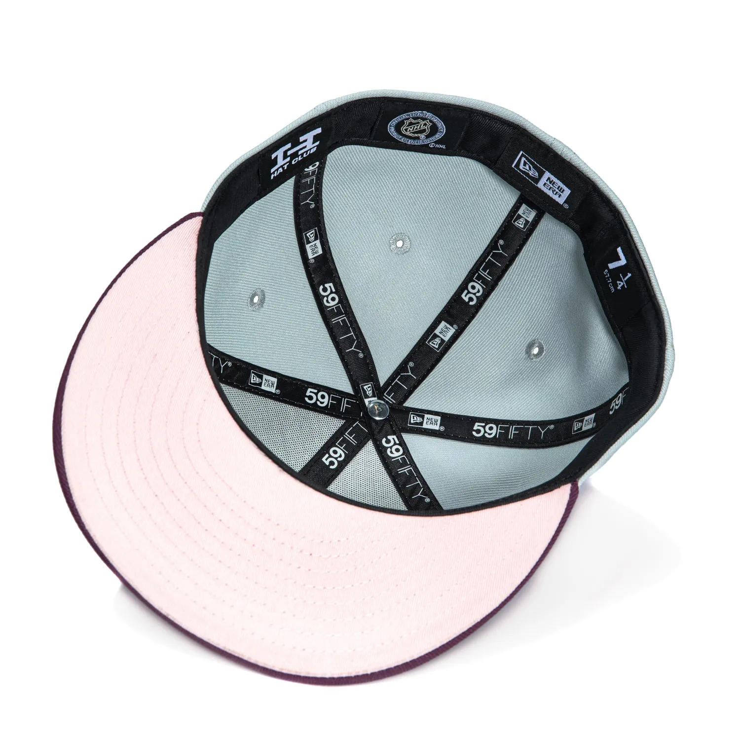 New Era 59Fifty Anaheim Ducks 2003 Stanley Cup Patch Alternate Pink UV Hat - Grey, Maroon sold by Hat Club product image thumbnail 2
