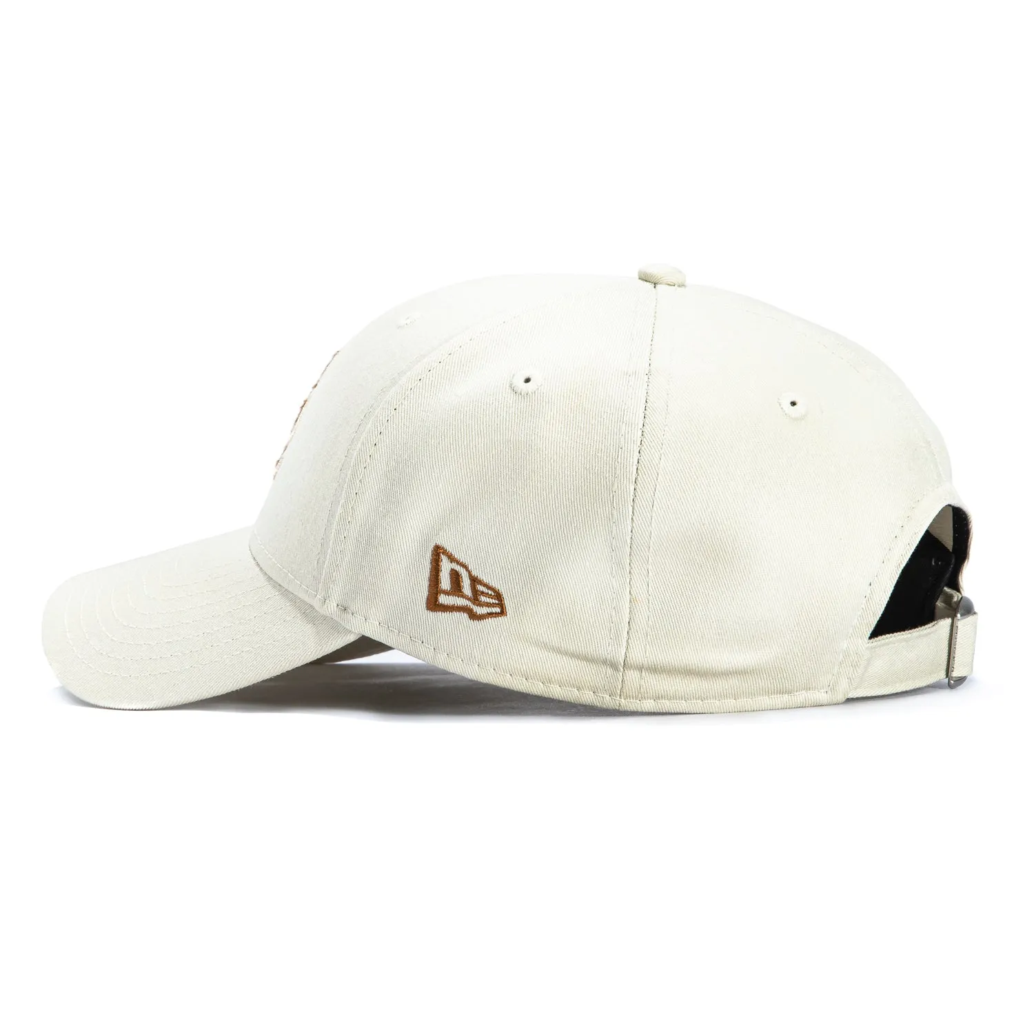 New Era 9Forty Animal Print Faux Fur Fill Los Angeles Dodgers Strapback Hat - Ivory, Khaki sold by Hat Club product image thumbnail 2