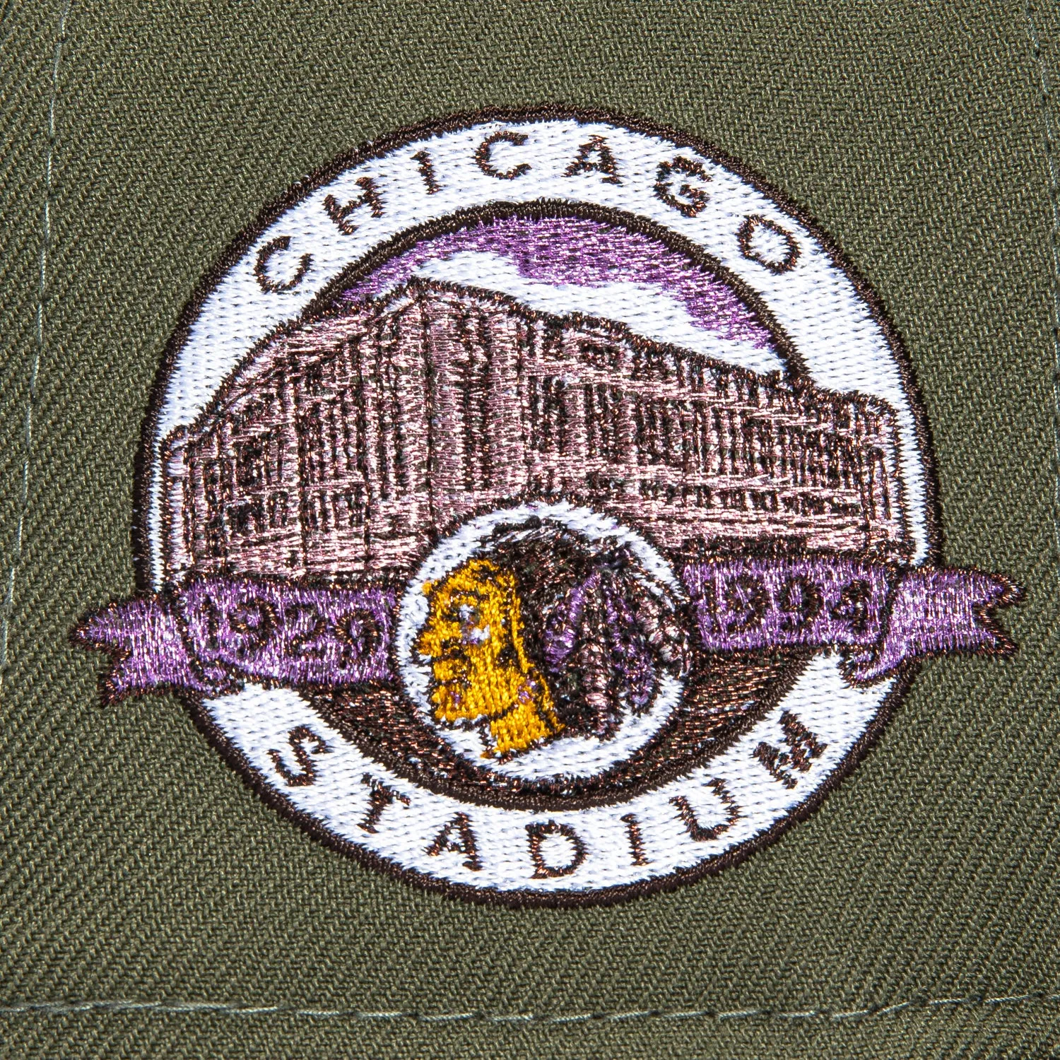 New Era 59Fifty Metallics Chicago Blackhawks Chicago Stadium Patch Hat - Olive, Brown sold by Hat Club product image thumbnail 5