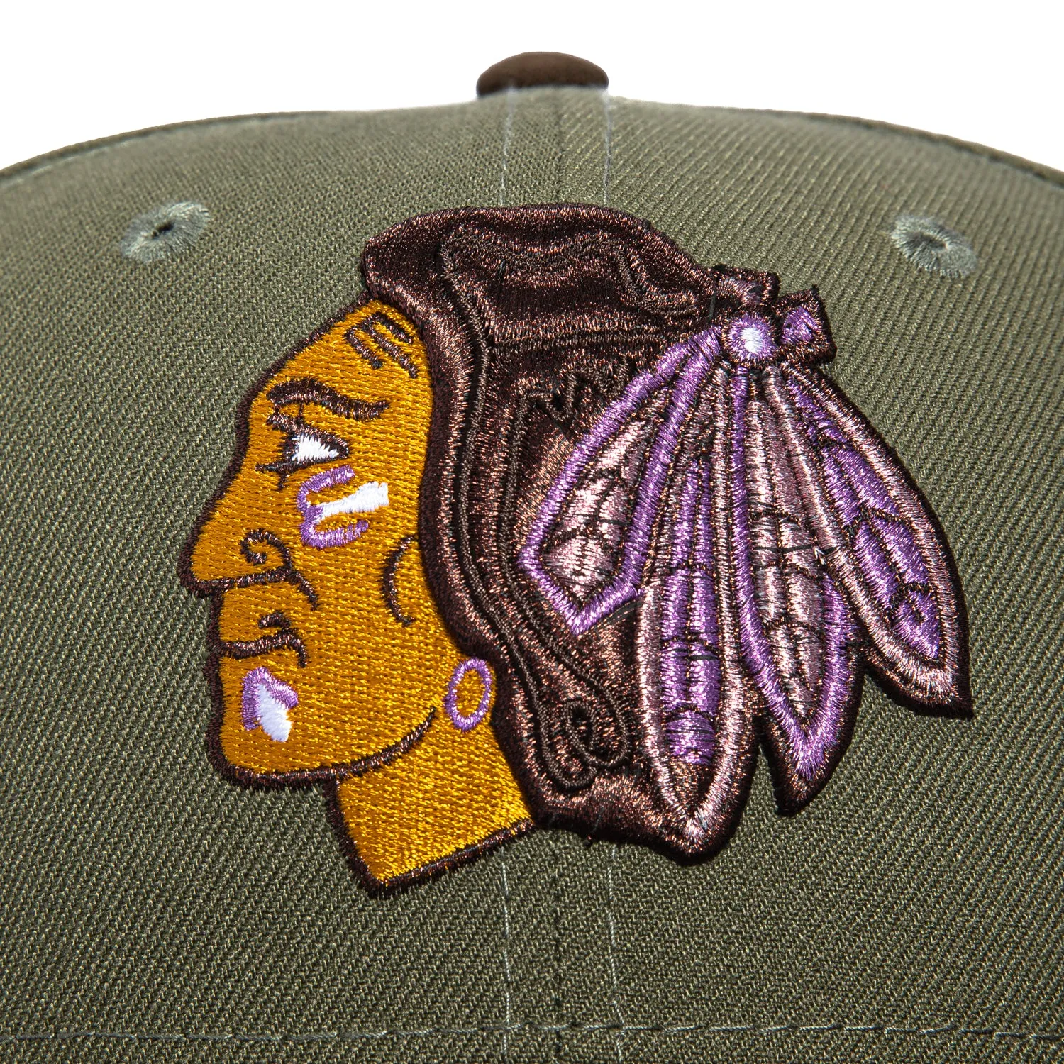 New Era 59Fifty Metallics Chicago Blackhawks Chicago Stadium Patch Hat - Olive, Brown sold by Hat Club product image thumbnail 4
