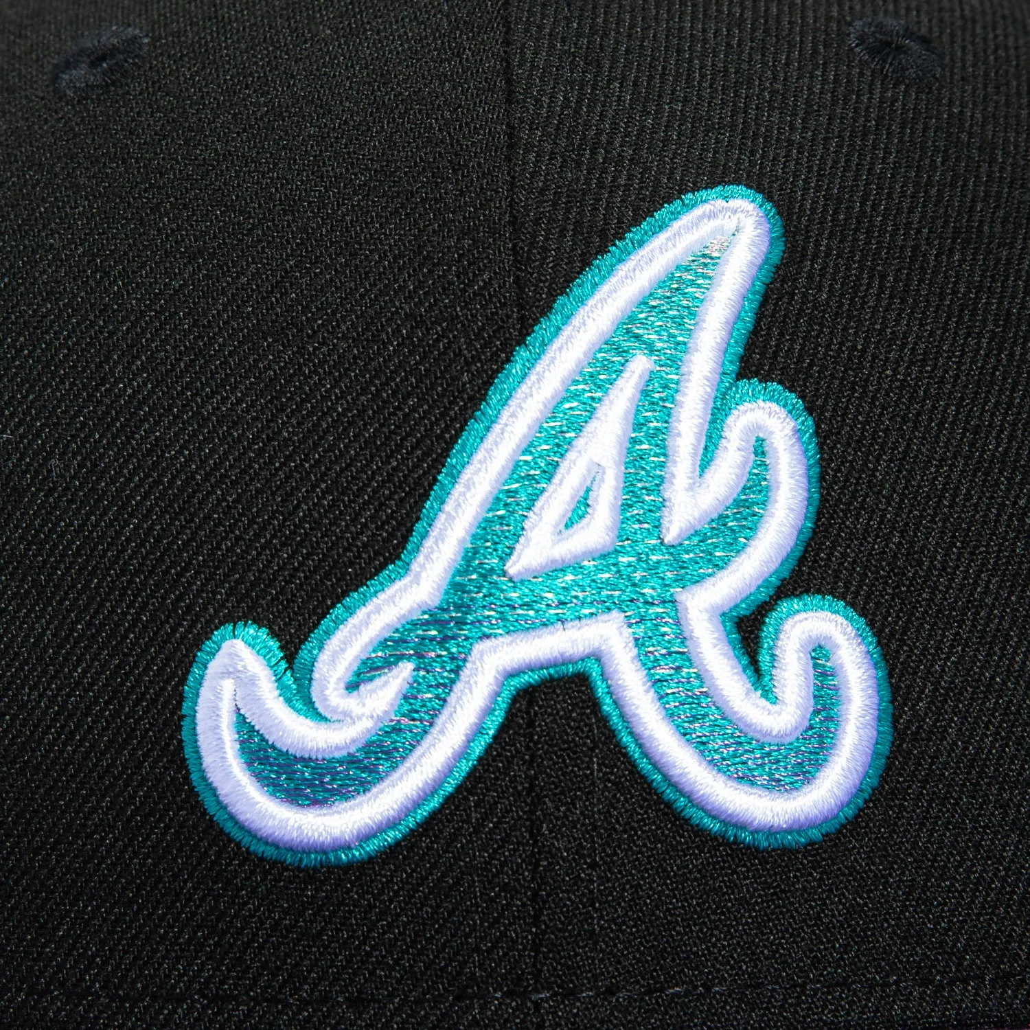 New Era 59Fifty Atlanta Braves 2000 All Star Game Patch Gradient Hat - Black, Purple, Teal sold by Hat Club product image thumbnail 4