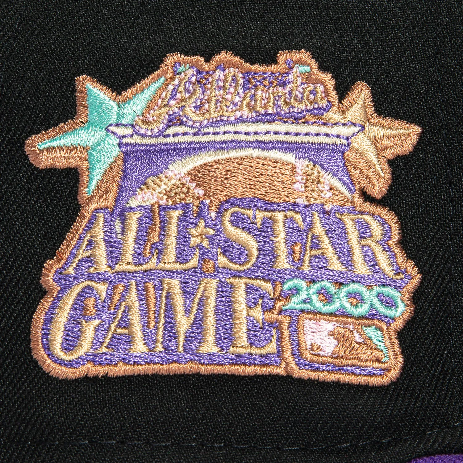 New Era 59Fifty Atlanta Braves 2000 All Star Game Patch Gradient Hat - Black, Purple, Teal sold by Hat Club product image thumbnail 5