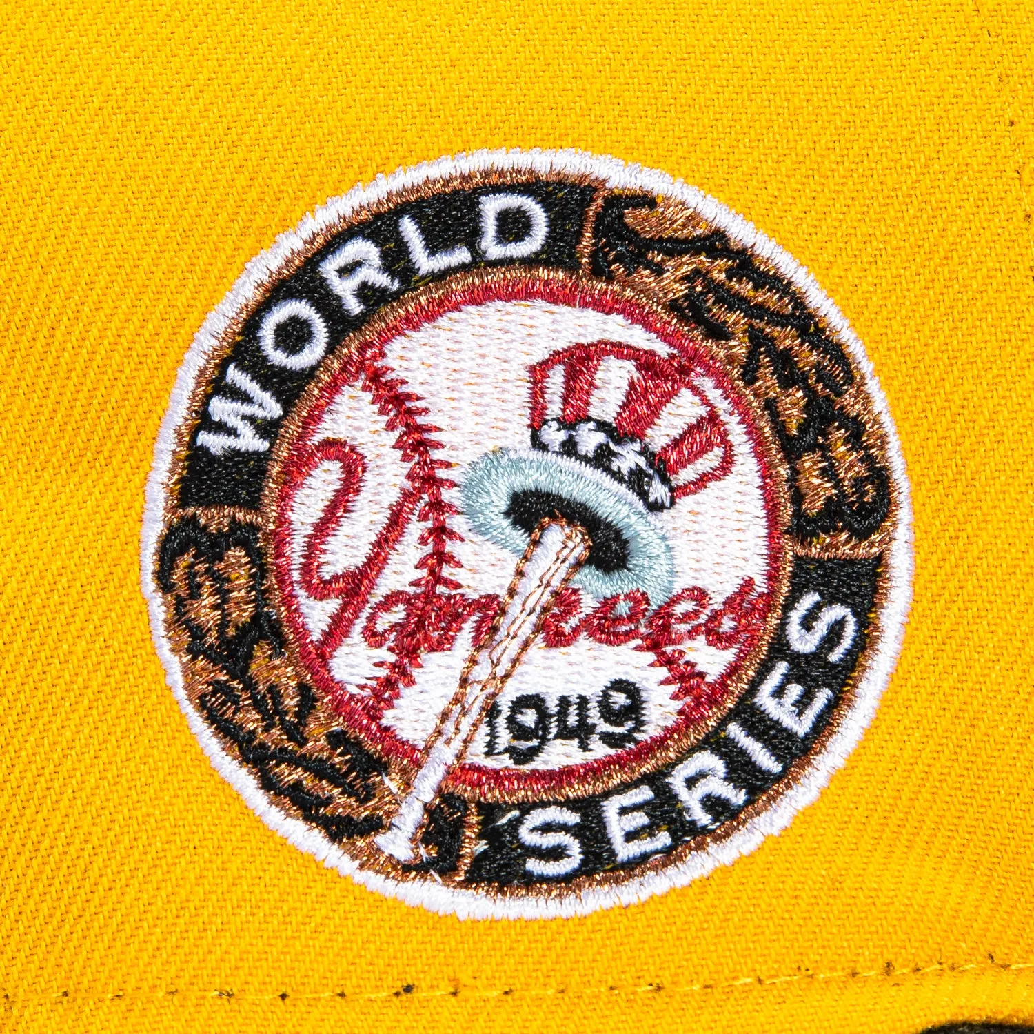 New Era 59Fifty New York Yankees 1949 World Series Patch Hat - Gold, Black sold by Hat Club product image thumbnail 5