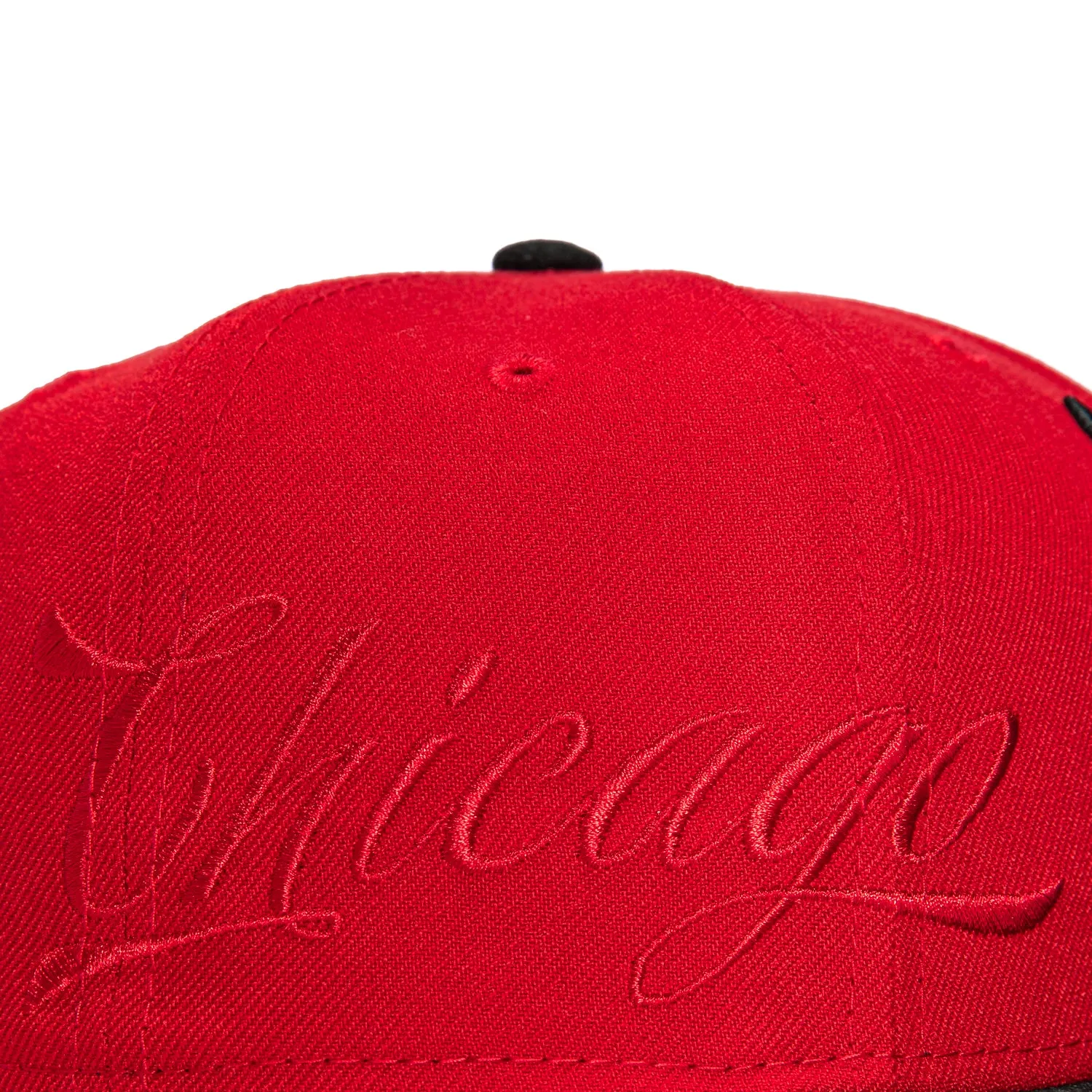 New Era 59Fifty Side Script Chicago Bulls Script Patch Hat - Red, Black sold by Hat Club product image thumbnail 5