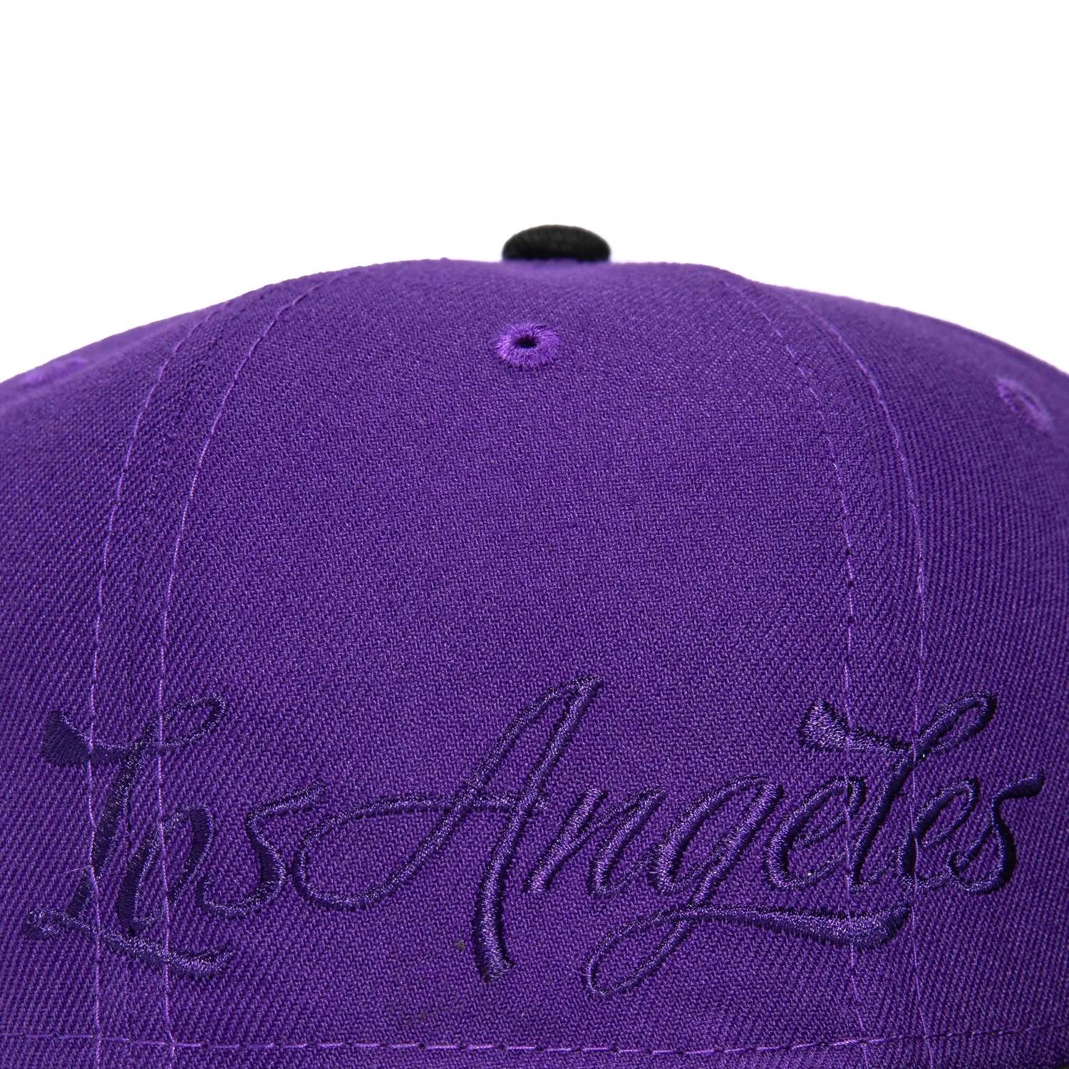 New Era 59Fifty Side Script Los Angeles Lakers Script Patch Hat - Purple, Black sold by Hat Club product image thumbnail 5