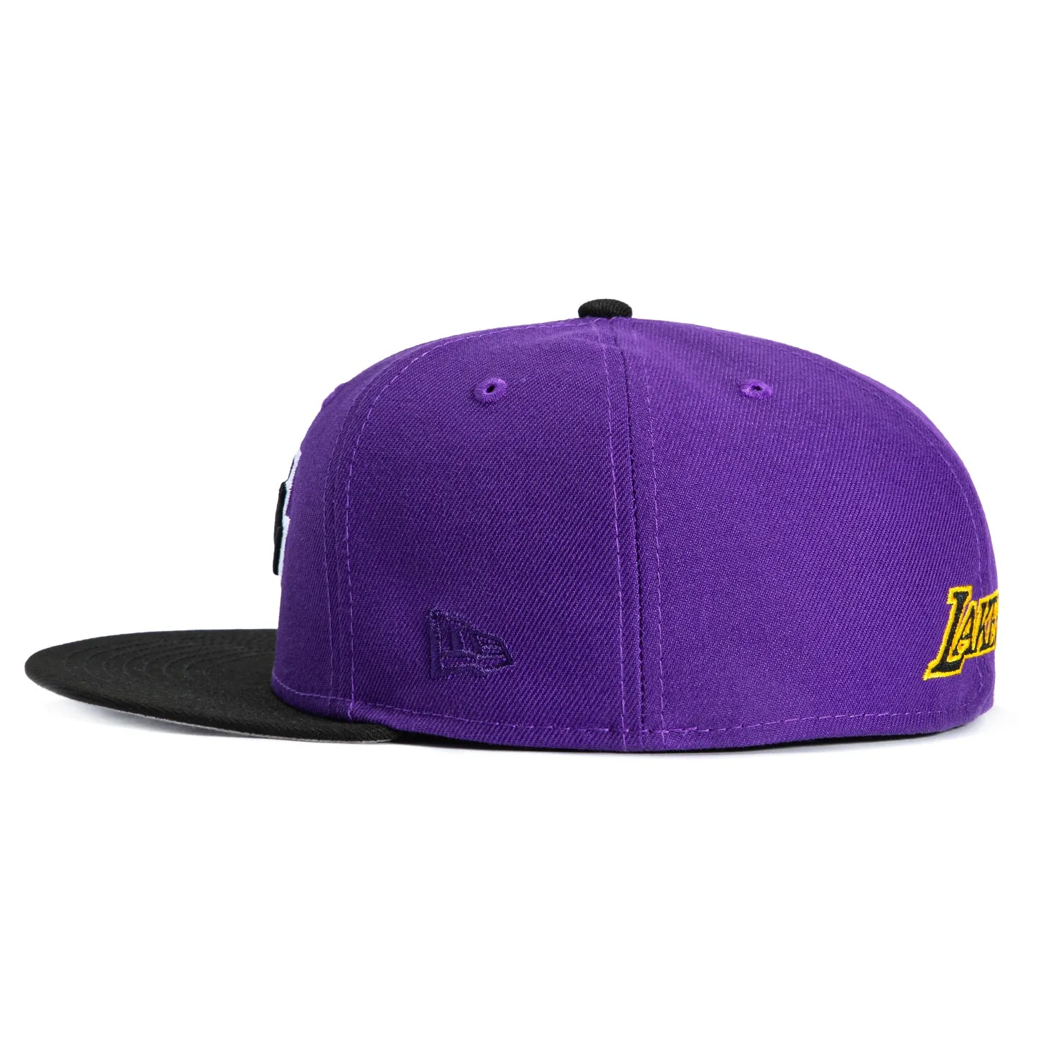New Era 59Fifty Side Script Los Angeles Lakers Script Patch Hat - Purple, Black sold by Hat Club product image thumbnail 3