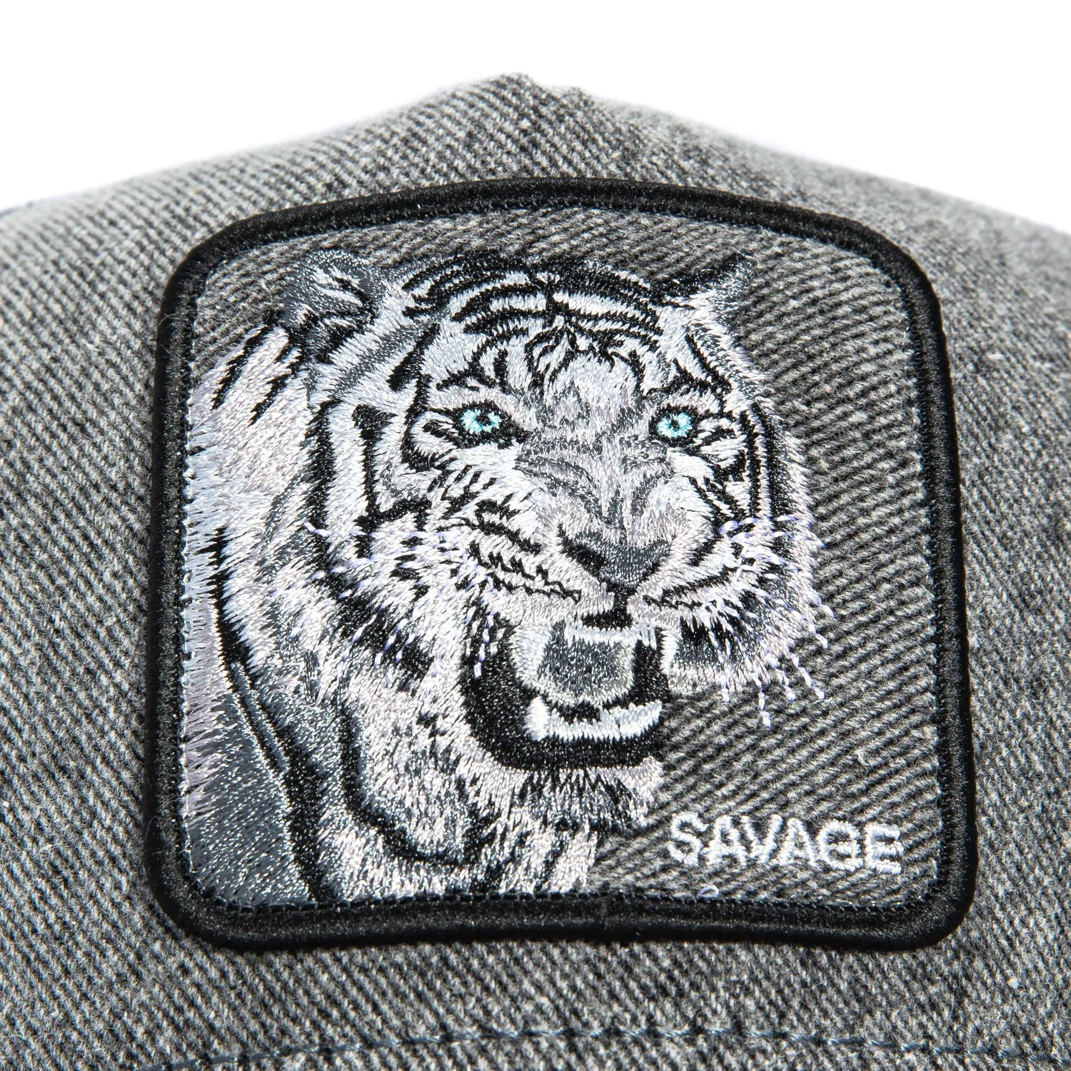 Goorin Bros Denim Savage Adjustable Snapback Trucker Hat - Grey sold by Hat Club product image thumbnail 3