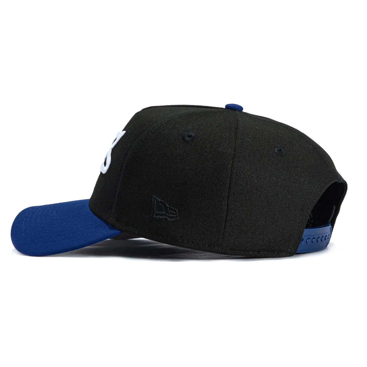 New Era 9Forty A-Frame Los Angeles Dodgers Logo Patch Katakana Script Snapback Hat - Black, Royal sold by Hat Club product image thumbnail 2